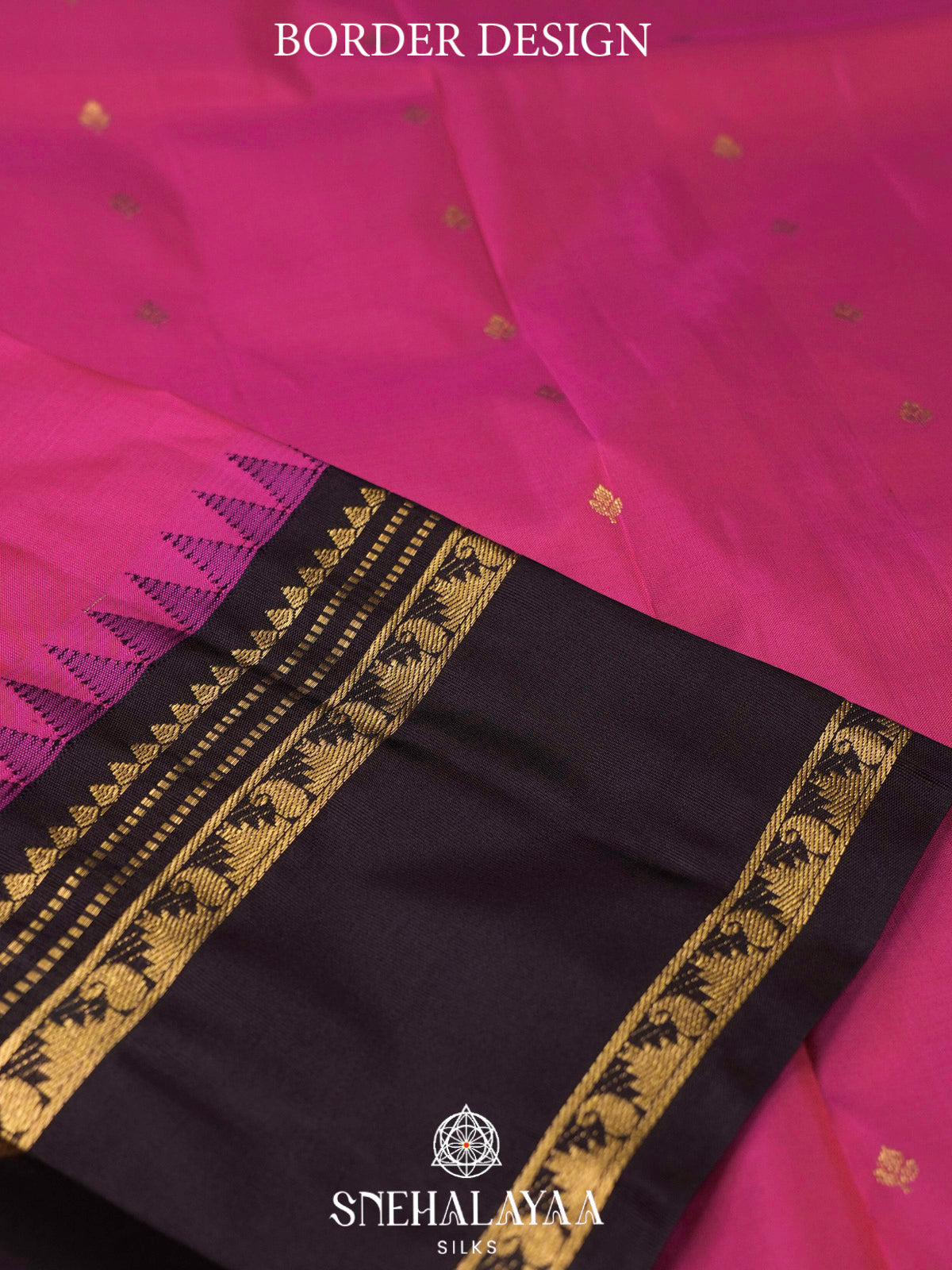 Magenta Pink  Kanjivaram Silk Saree