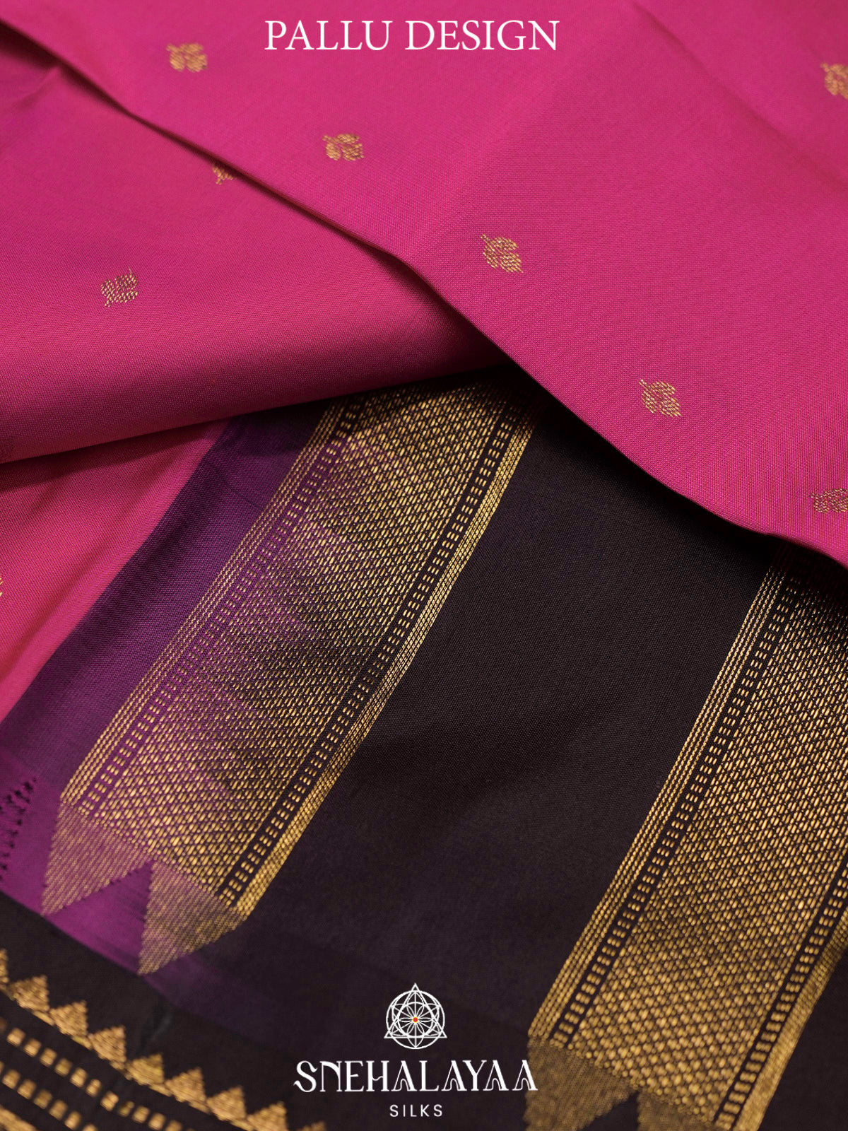 Magenta Pink  Kanjivaram Silk Saree