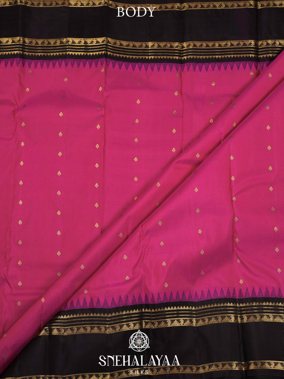 Magenta Pink  Kanjivaram Silk Saree