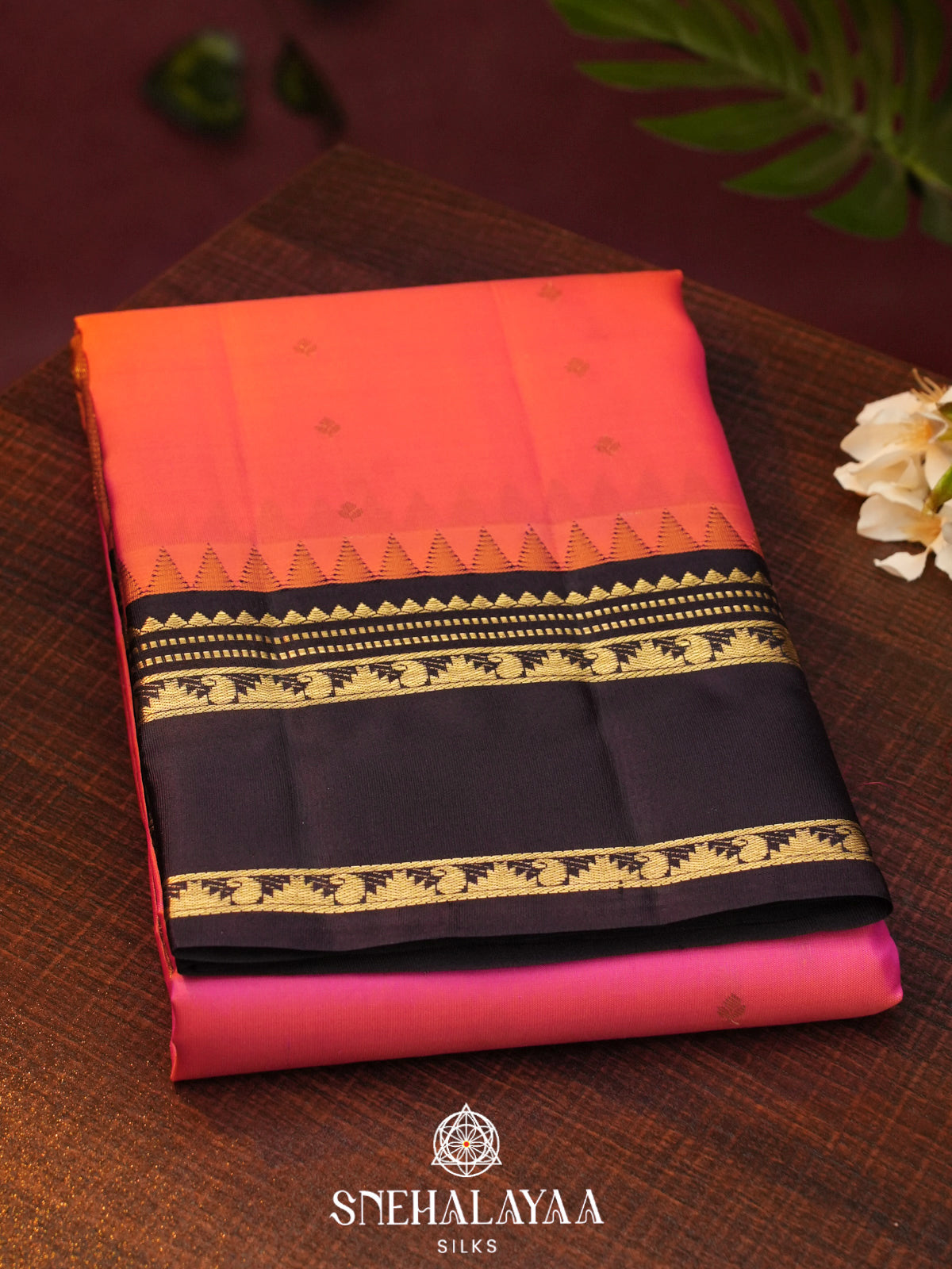 Peach  Kanjivaram Silk Saree