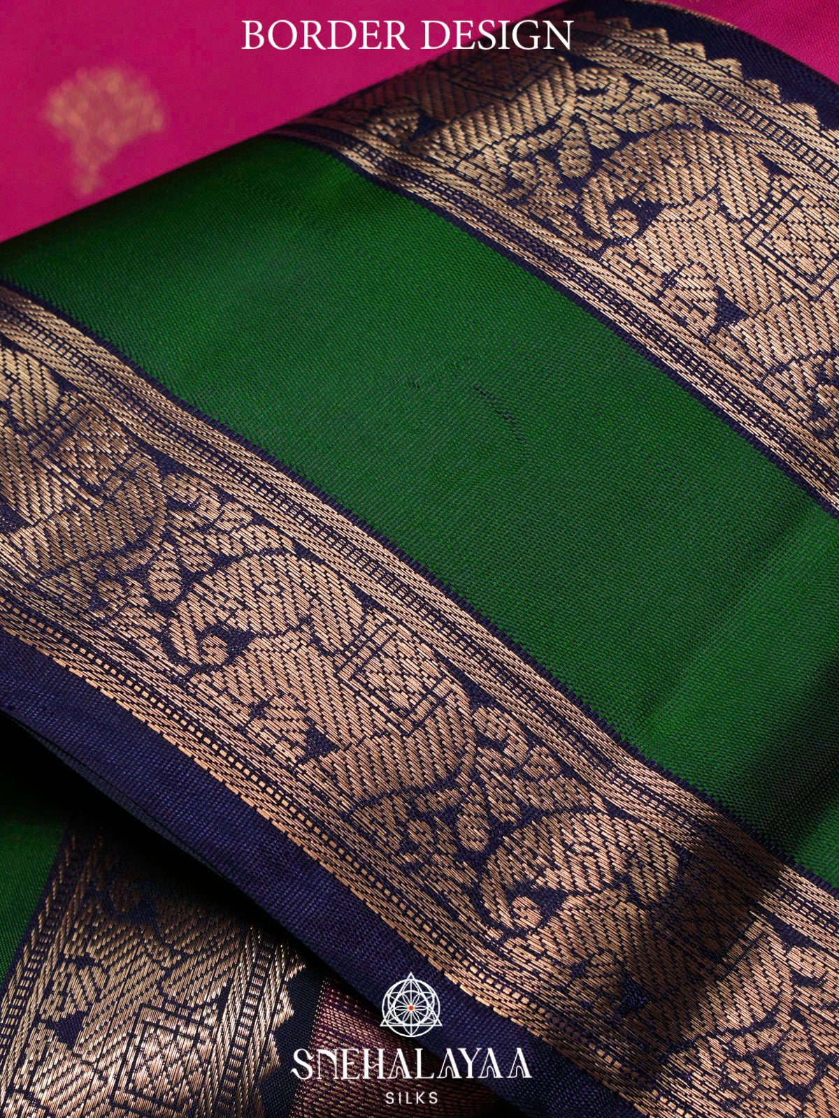 Magenta Pink  Kanjivaram Silk Saree