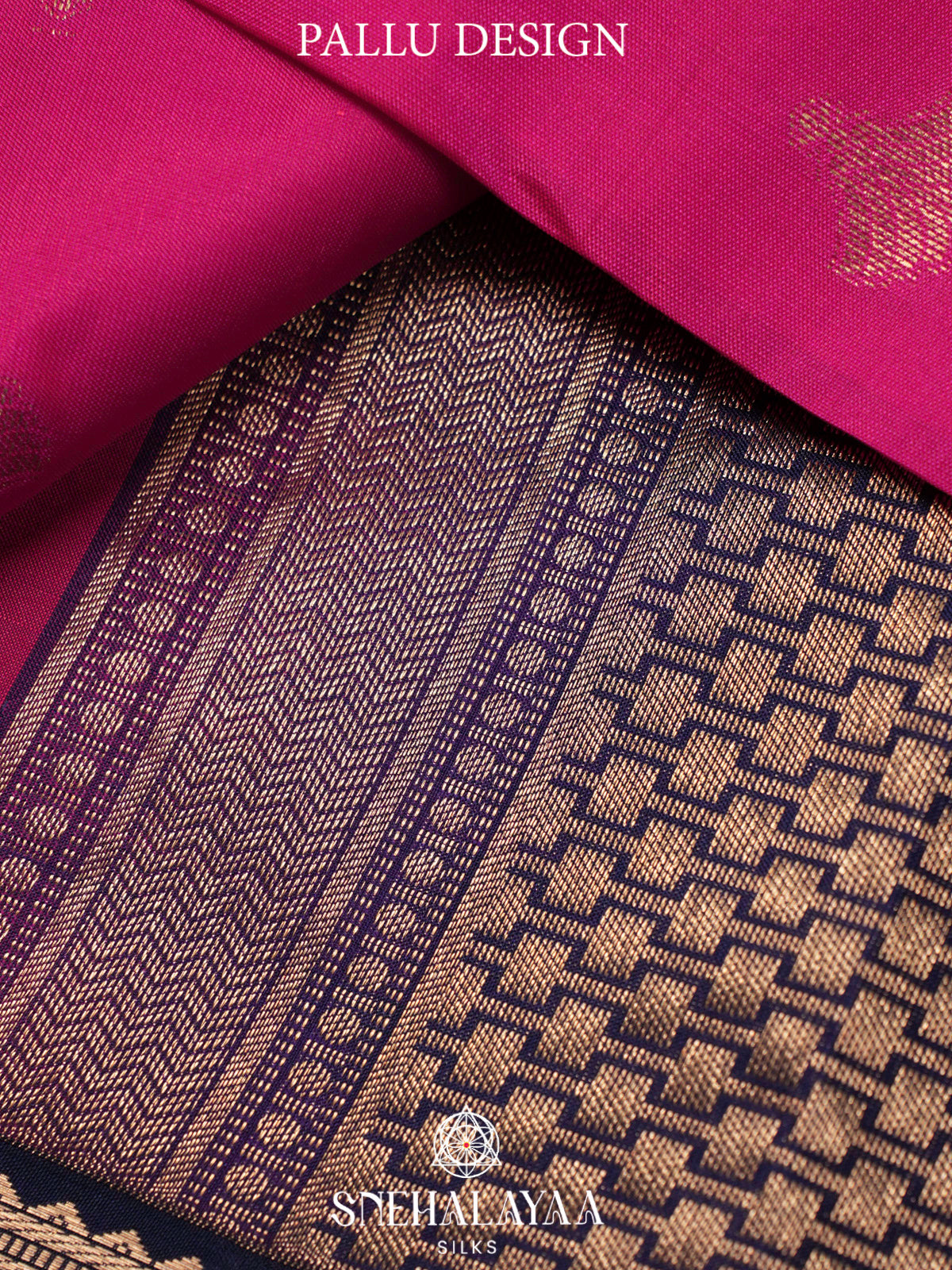 Magenta Pink  Kanjivaram Silk Saree