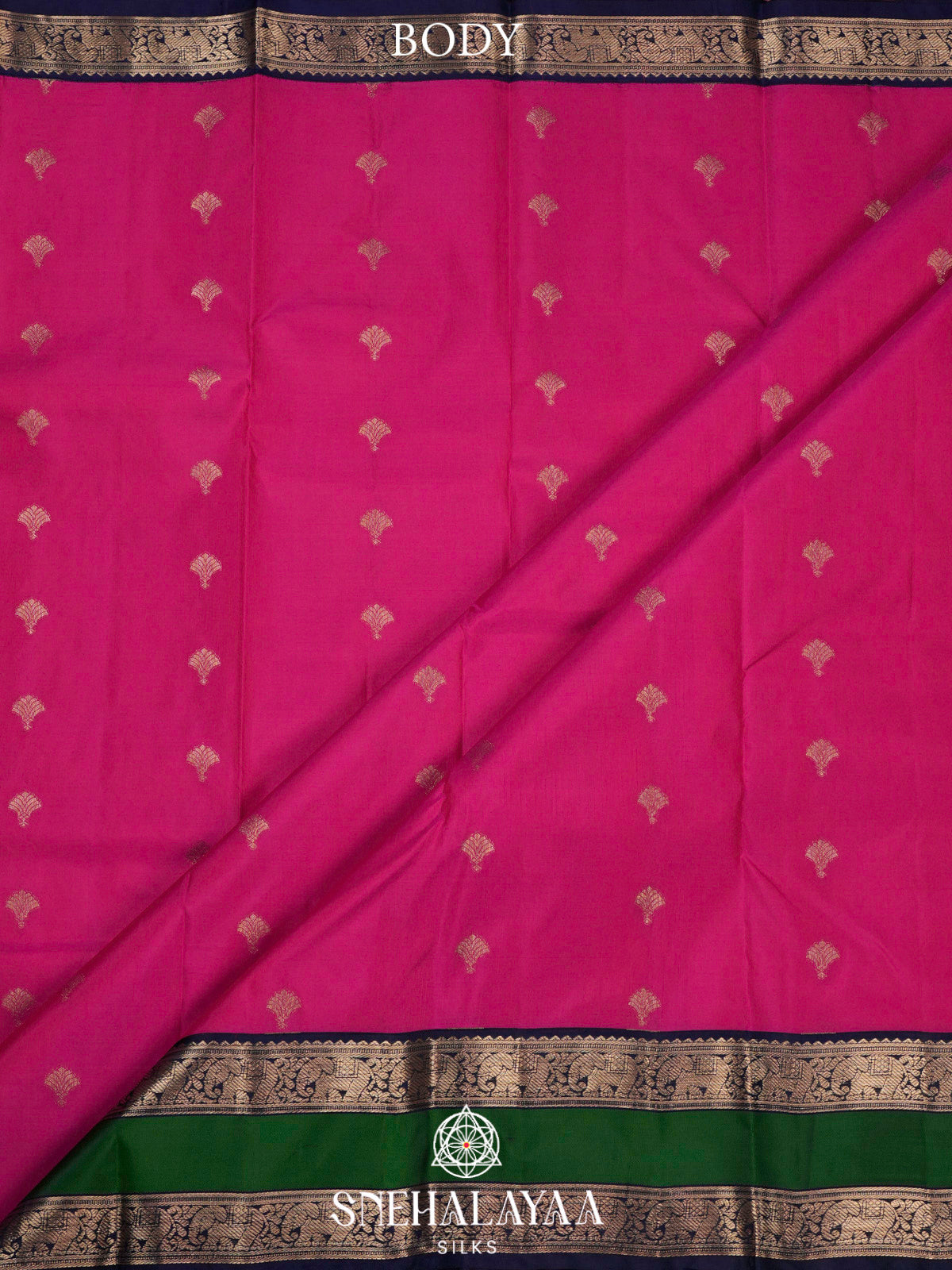 Magenta Pink  Kanjivaram Silk Saree