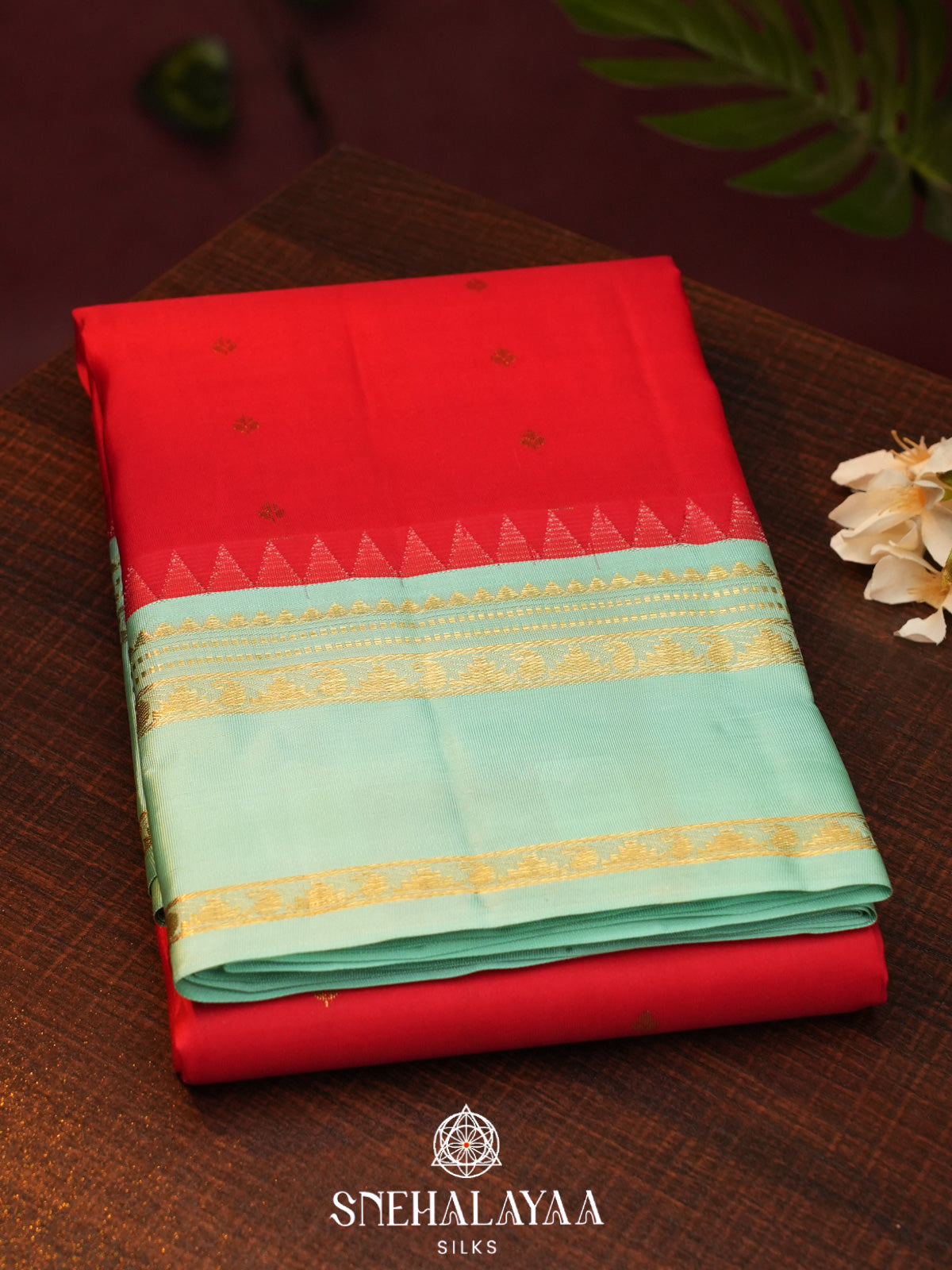 Red  Kanjivaram Silk Saree