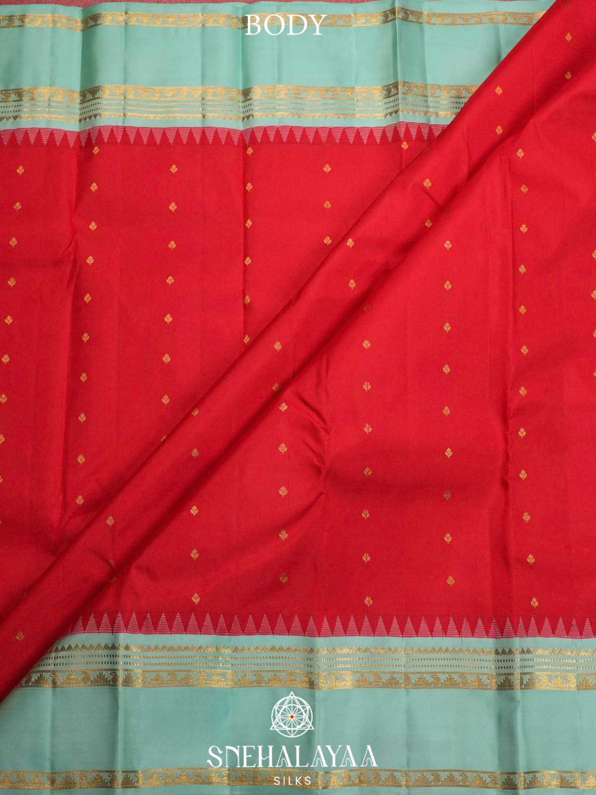 Red  Kanjivaram Silk Saree