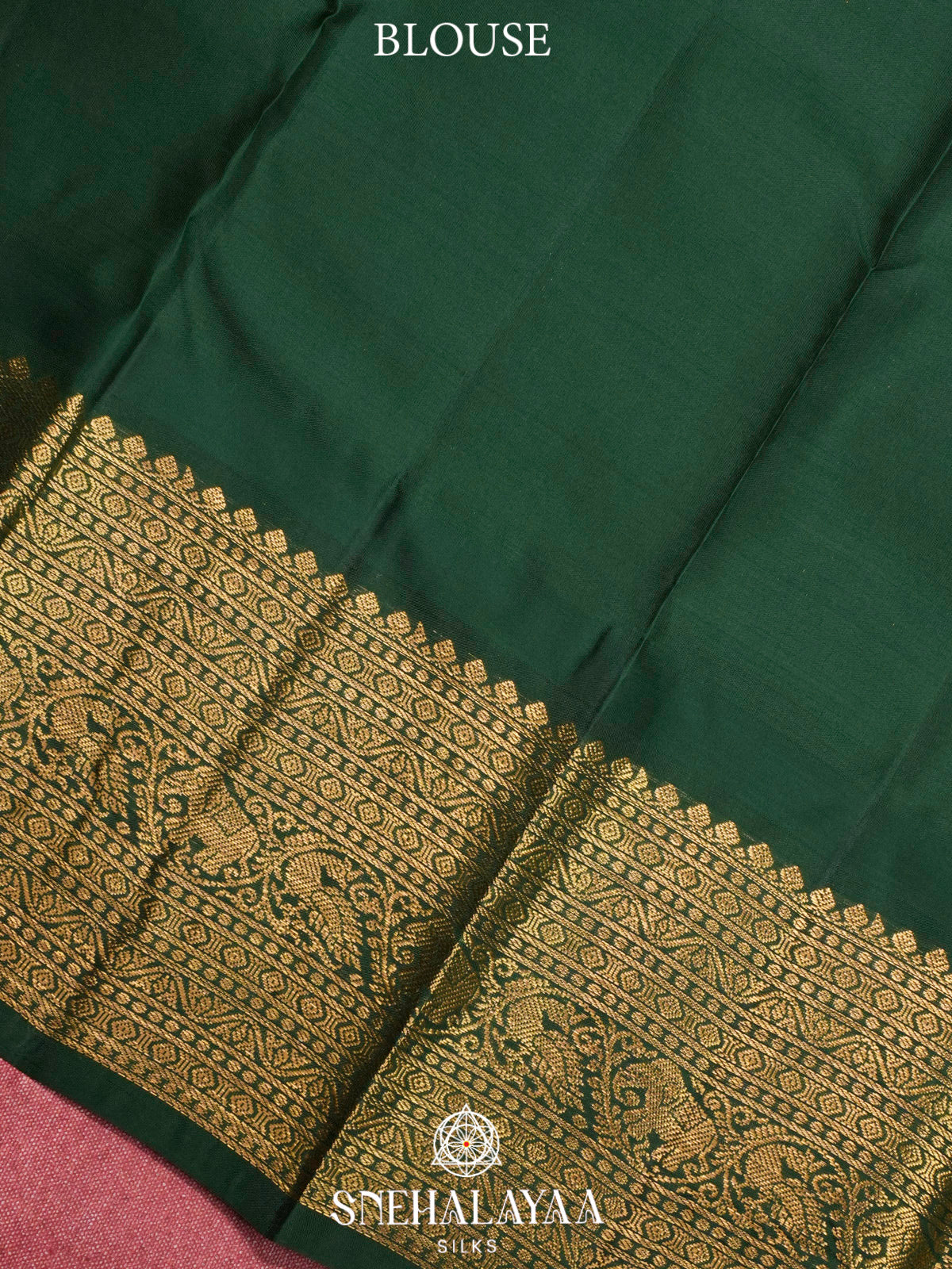 Rust Orange  Kanjivaram Silk Saree