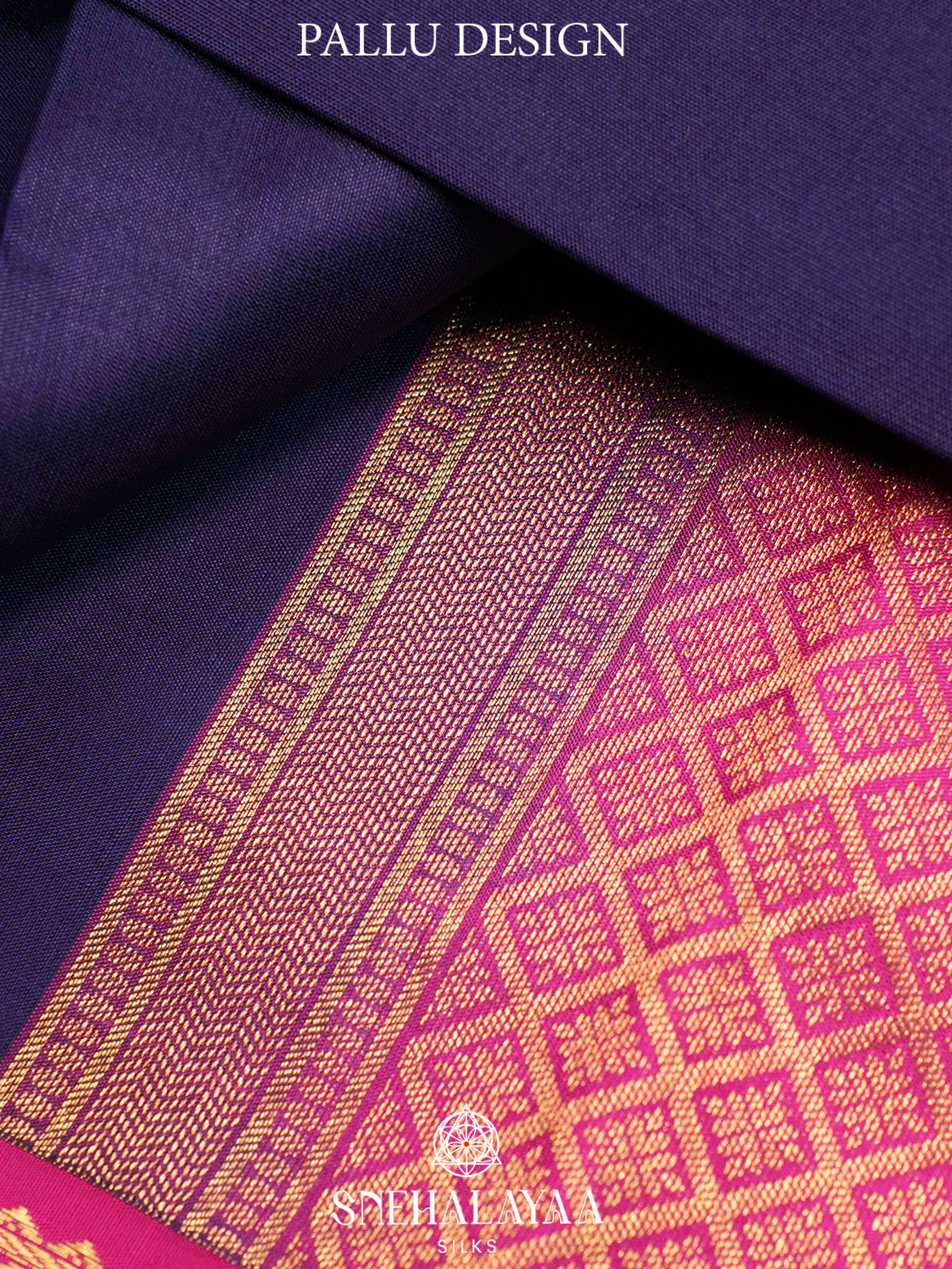 Purple  Kanjivaram Silk Saree