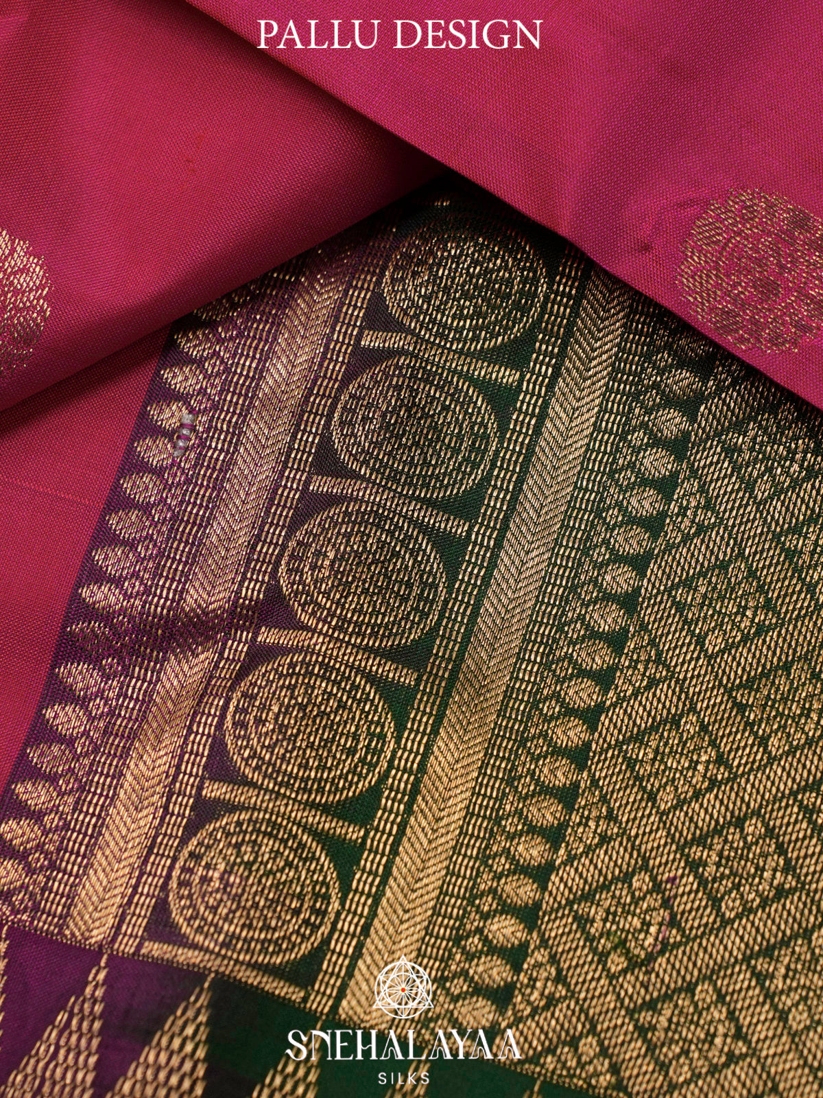Magenta Pink  Kanjivaram Silk Saree