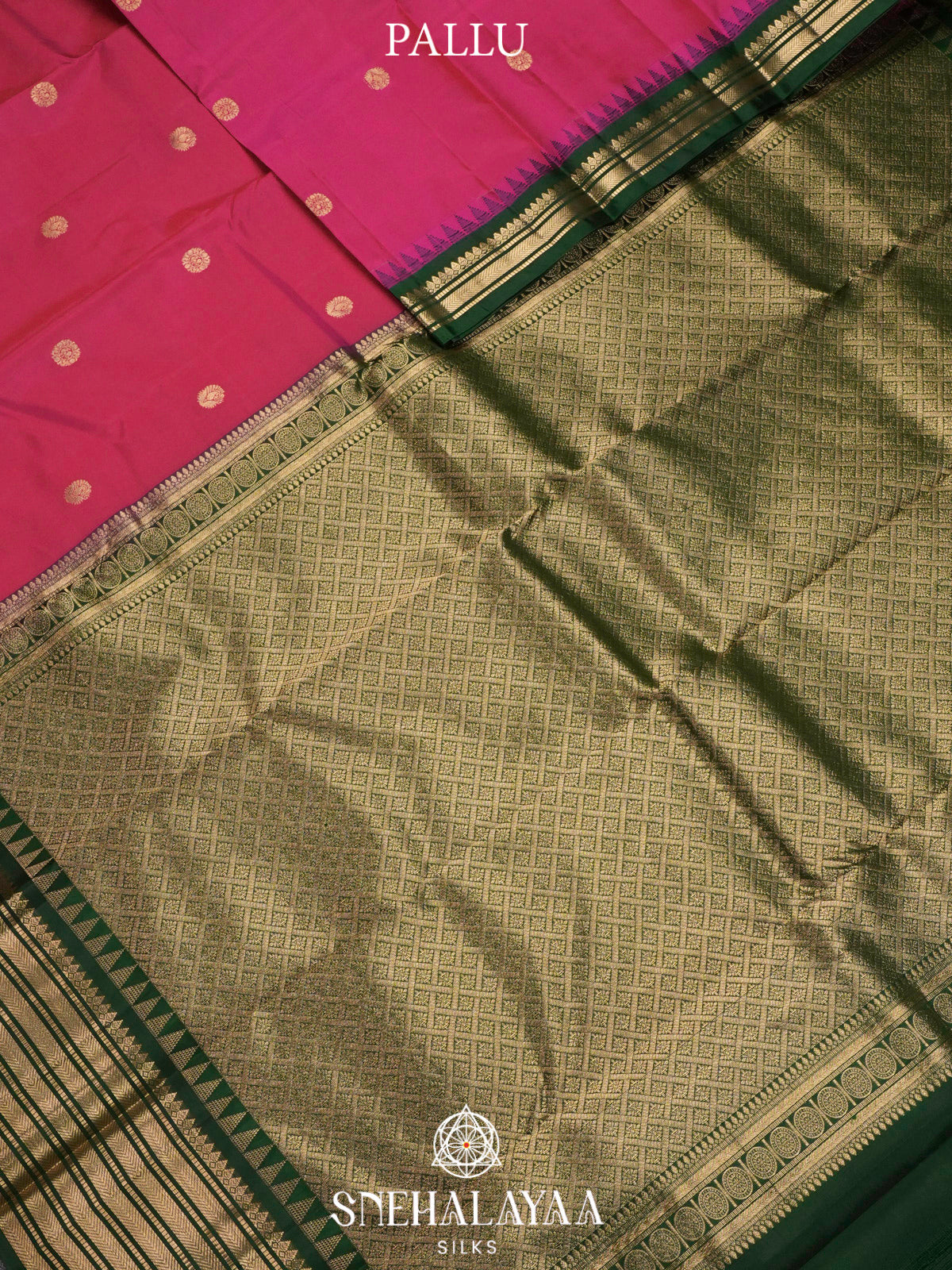 Magenta Pink  Kanjivaram Silk Saree