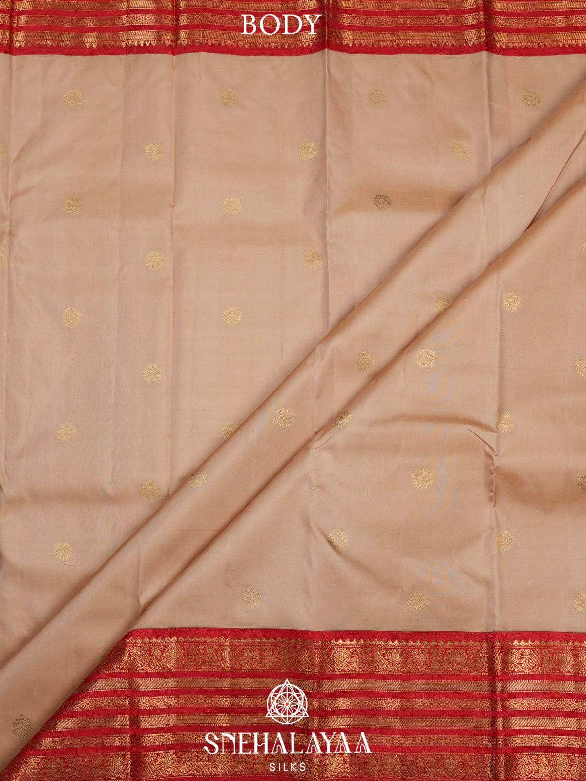 Cream  Kanjivaram Silk Saree