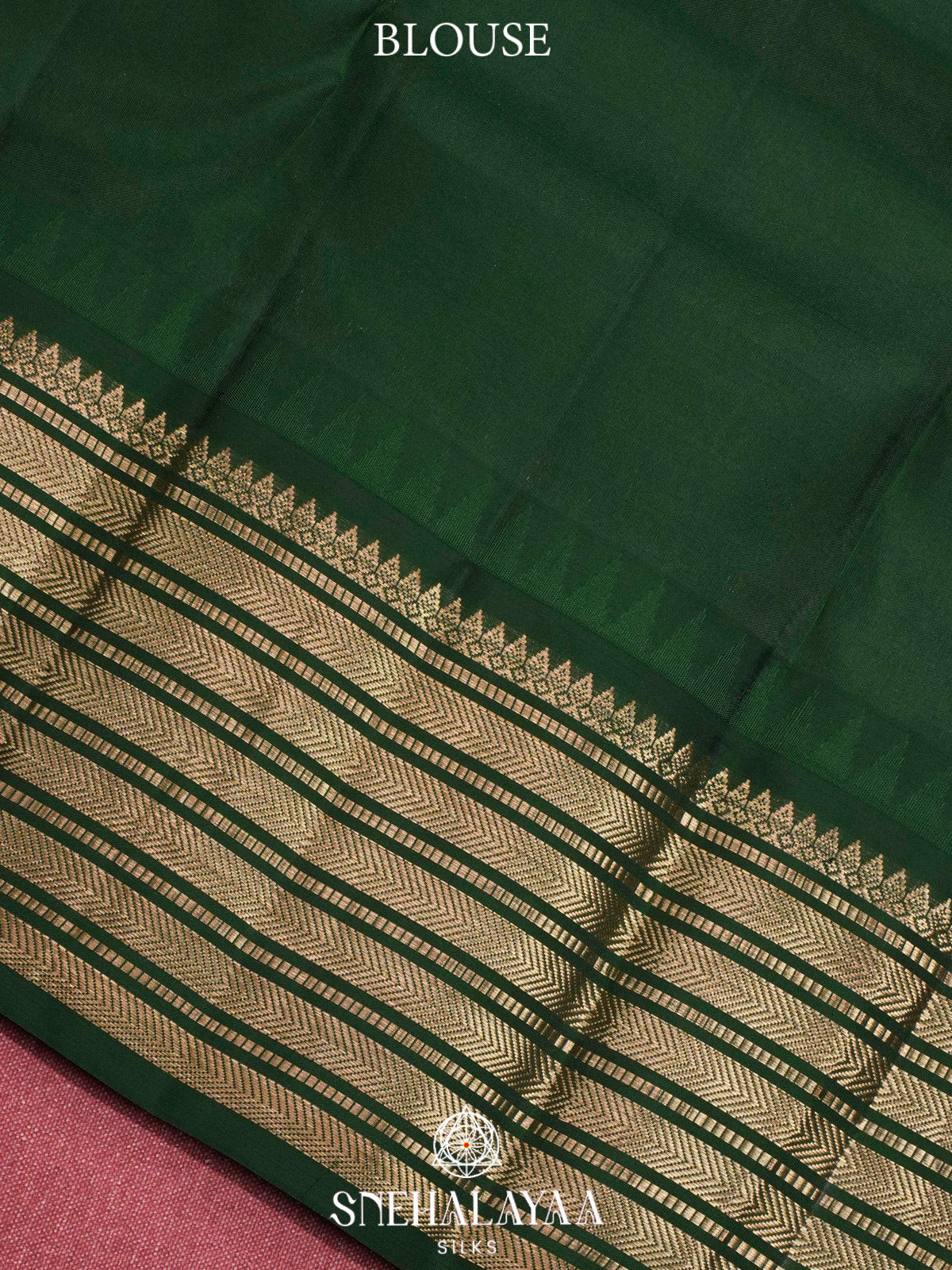 Rust Orange  Kanjivaram Silk Saree