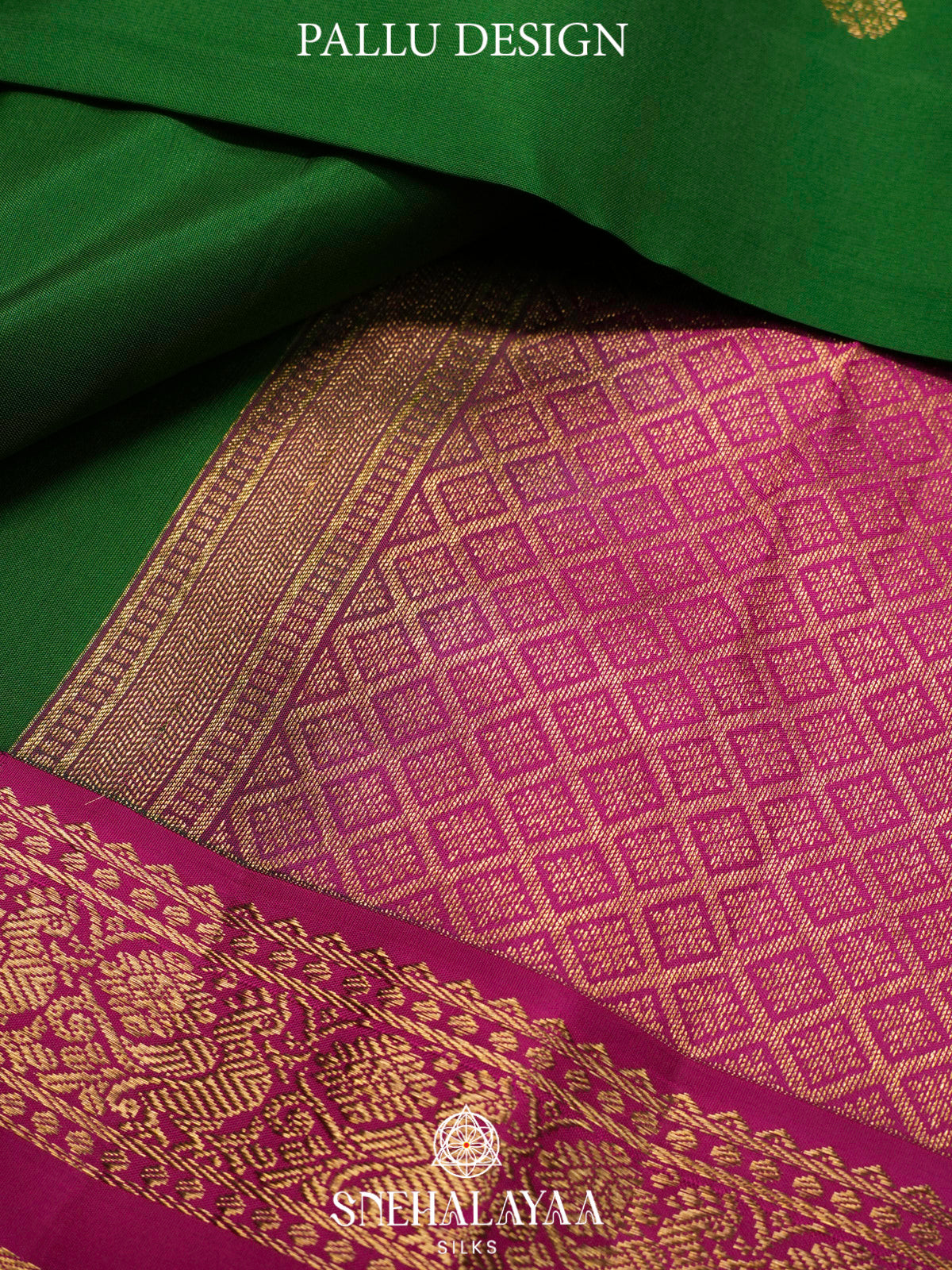 Forest Green  Kanjivaram Silk Saree