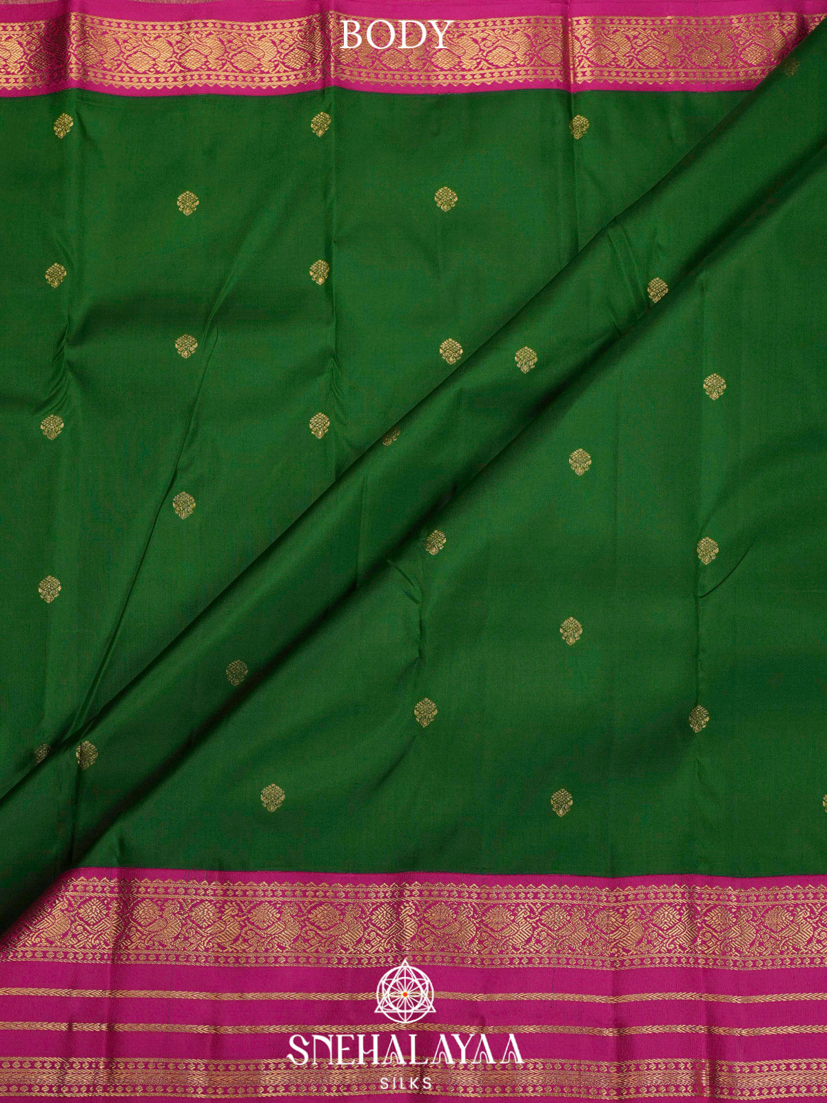 Forest Green  Kanjivaram Silk Saree