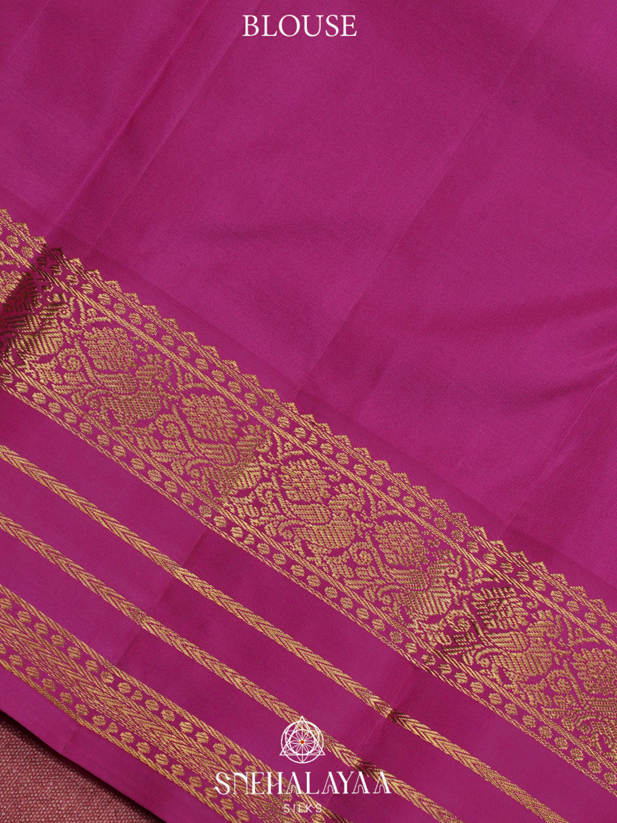 Navy Blue Kanjivaram Silk Saree