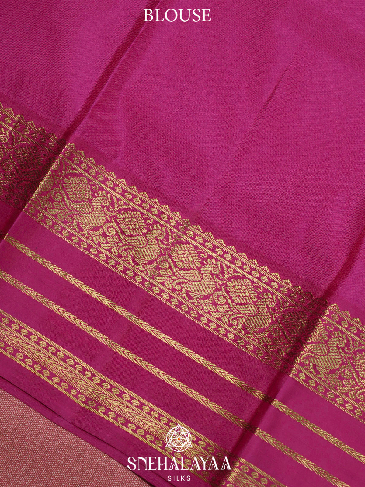 Cream Kanjivaram Silk Saree