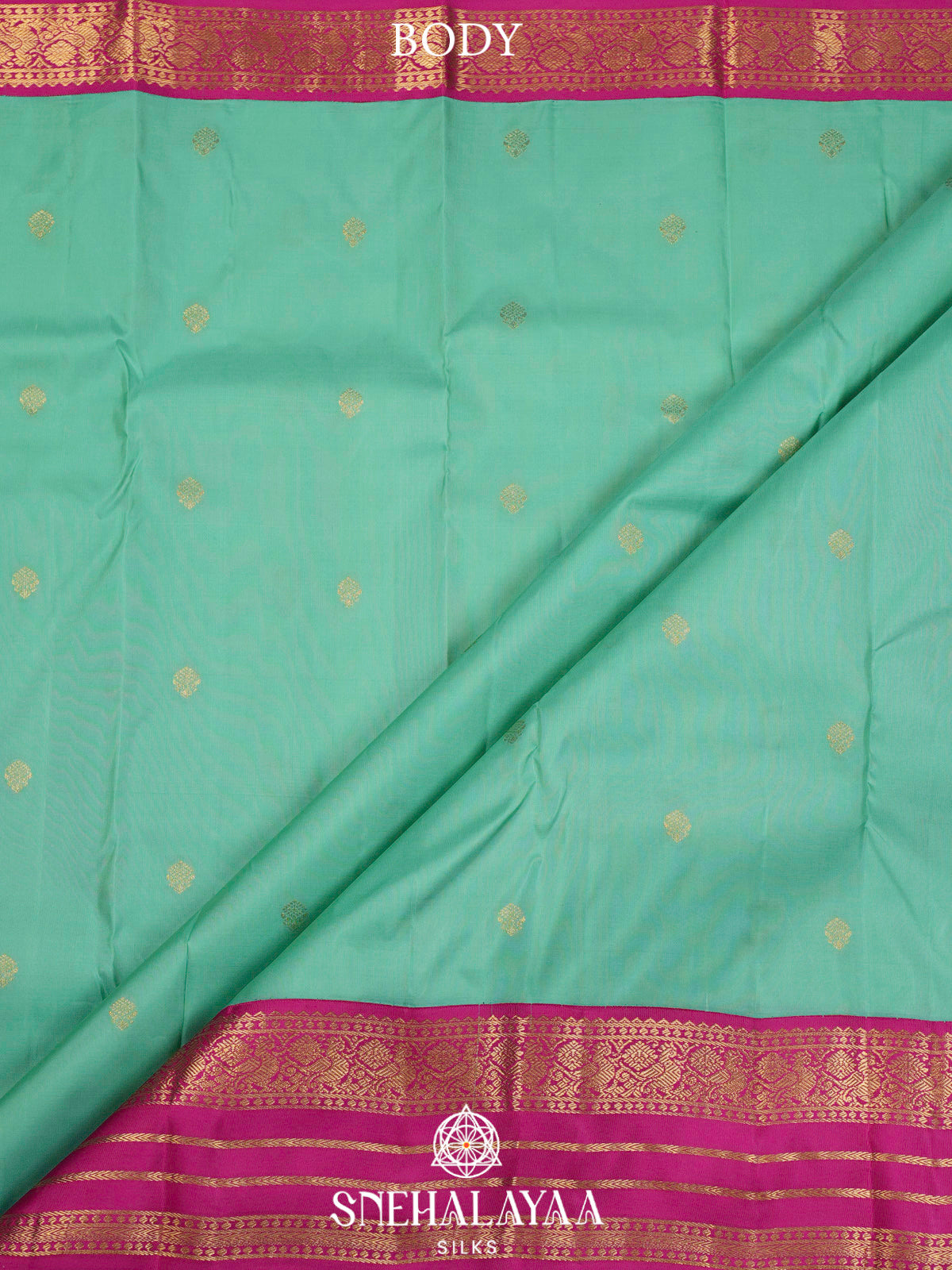 Mint Green  Kanjivaram Silk Saree