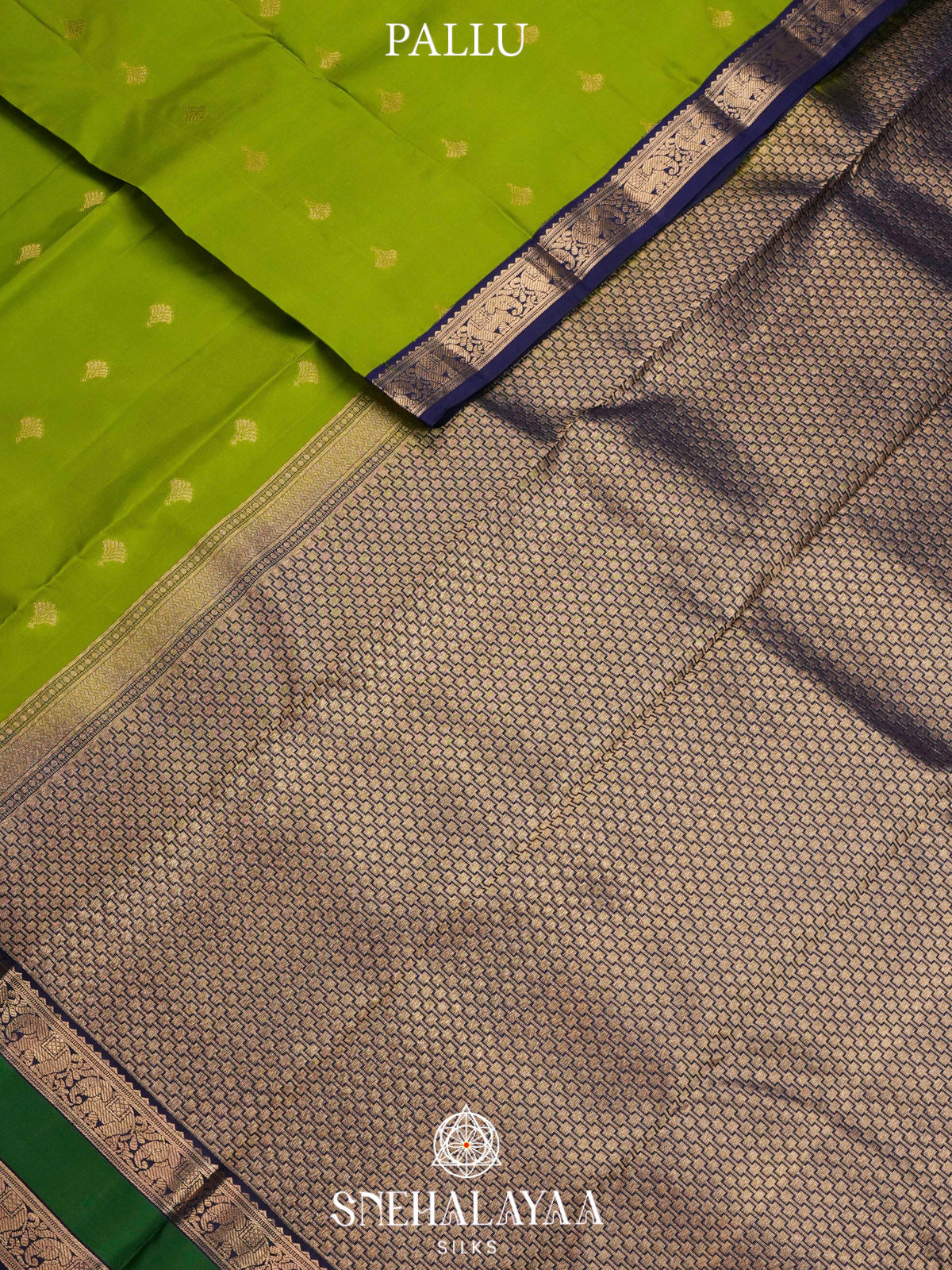 Lime Green  Kanjivaram Silk Saree
