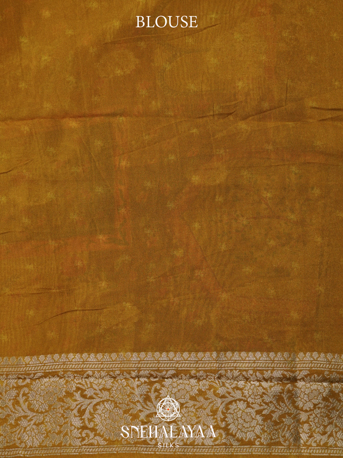 Mustard Yellow Georgette Saree