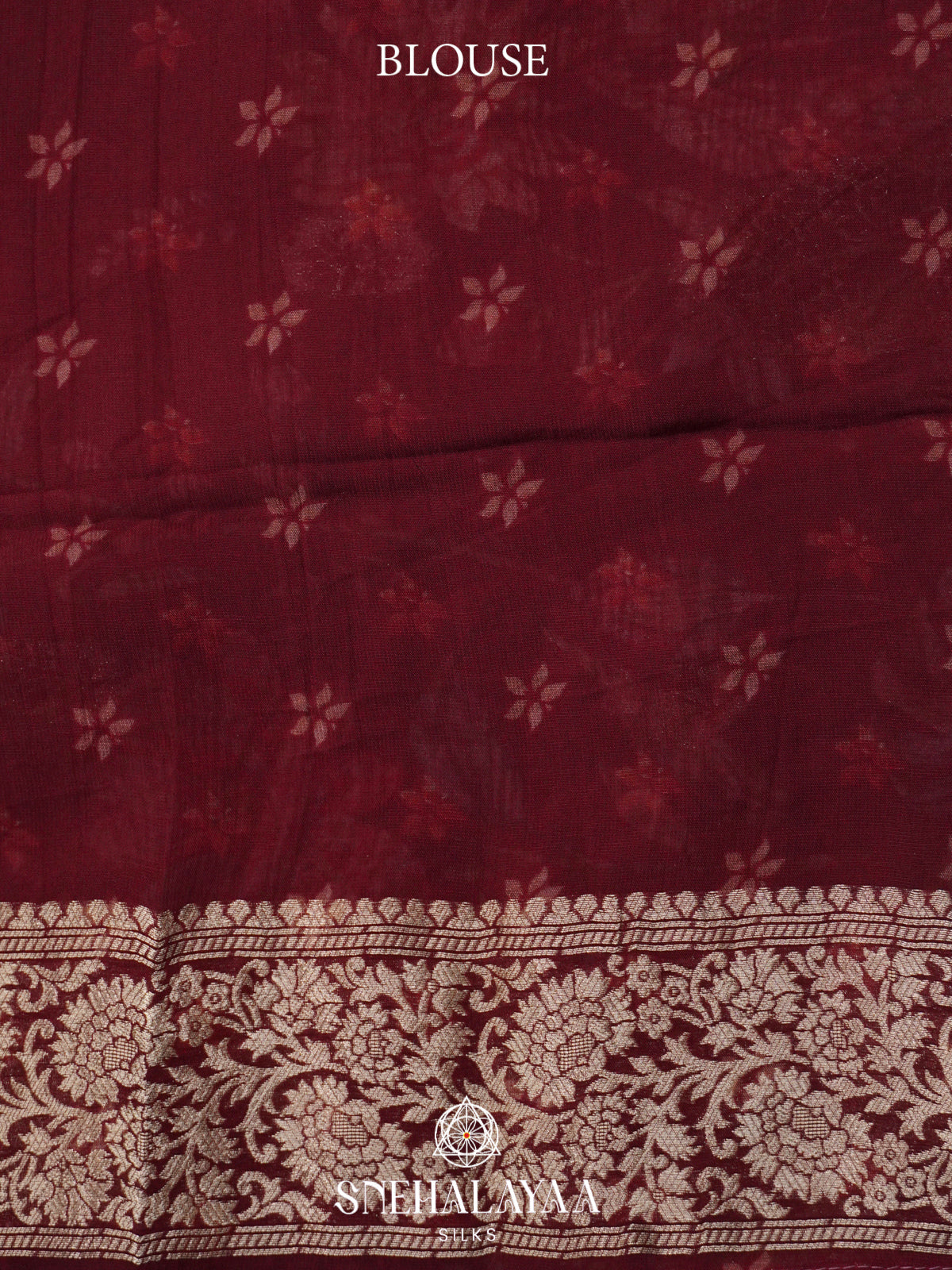 Maroon Georgette Saree