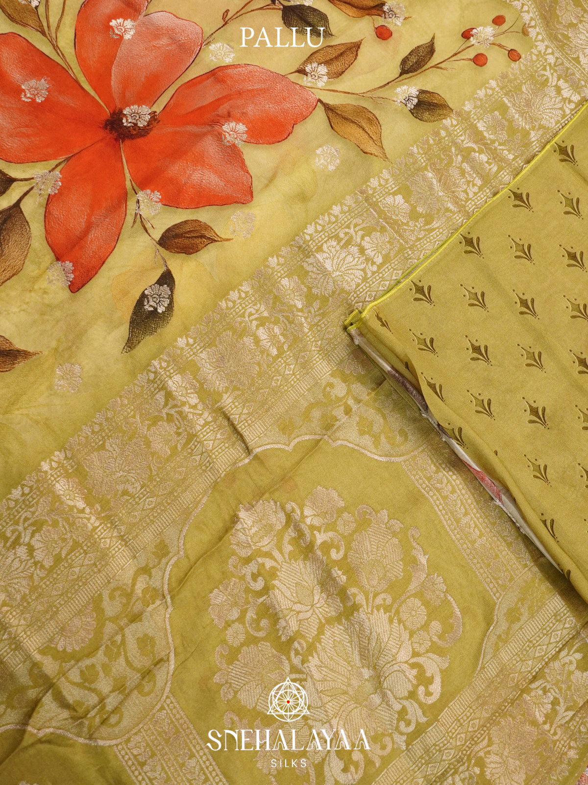 Yellow Georgette Saree