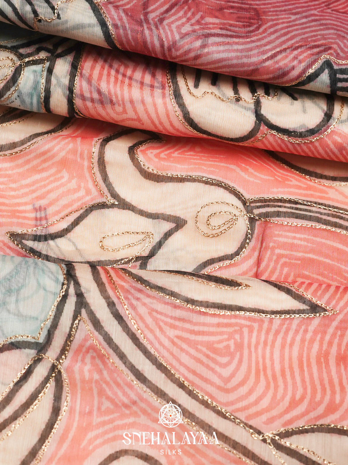 Cream Linen Saree
