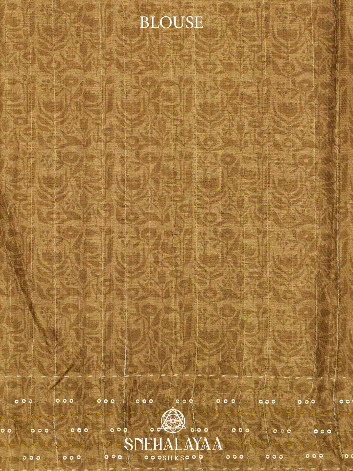 Yellow Tussar Saree