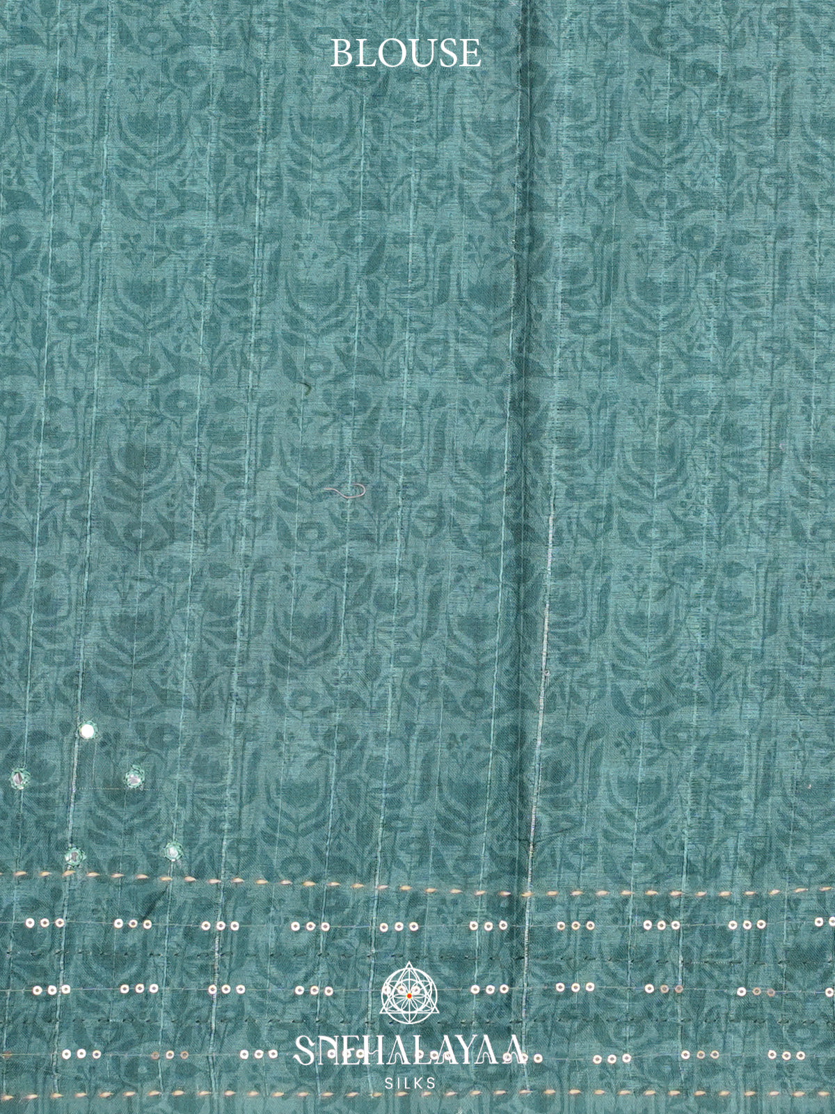 Sky Blue Tussar Saree