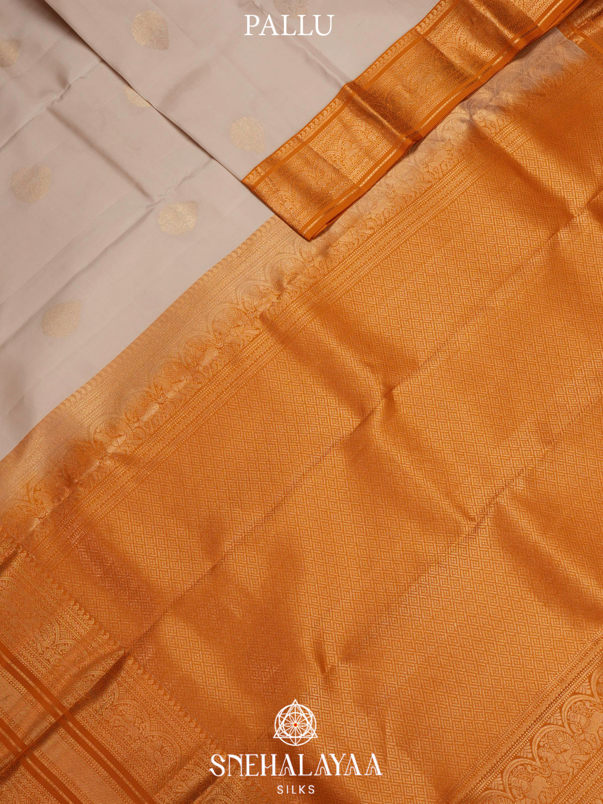 Off White  Kanjivaram Silk Saree
