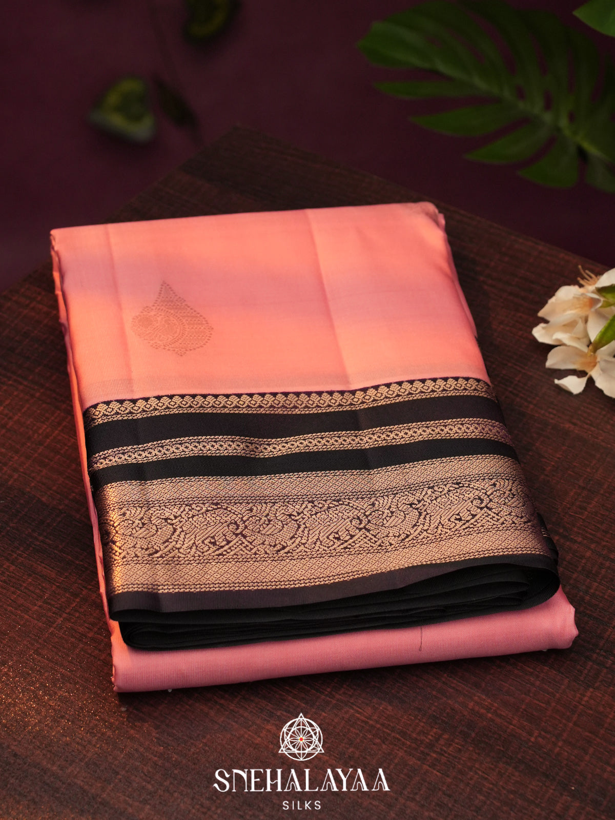 Pink  Kanjivaram Silk Saree