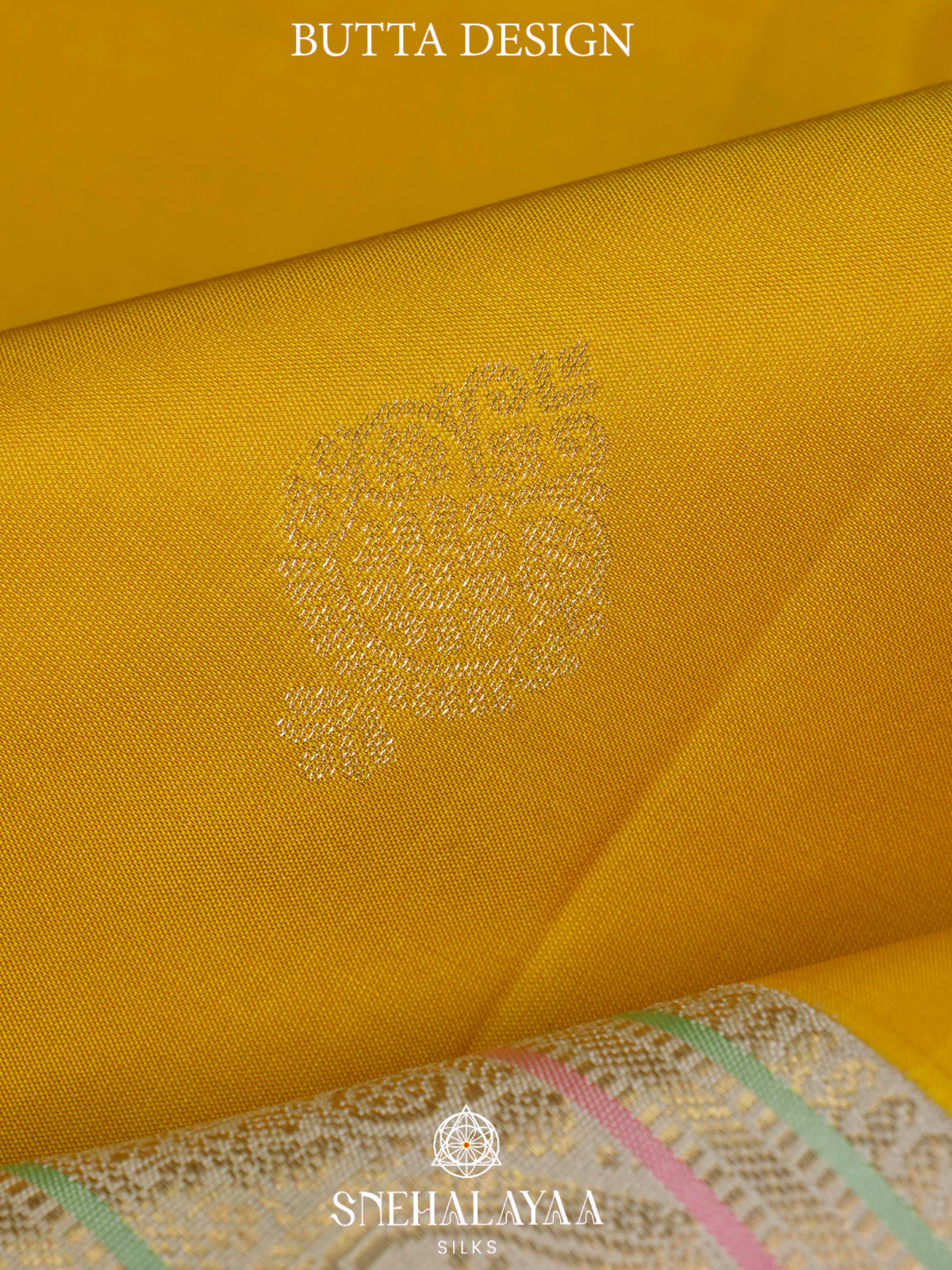 Lemon Yellow  Kanjivaram Silk Saree