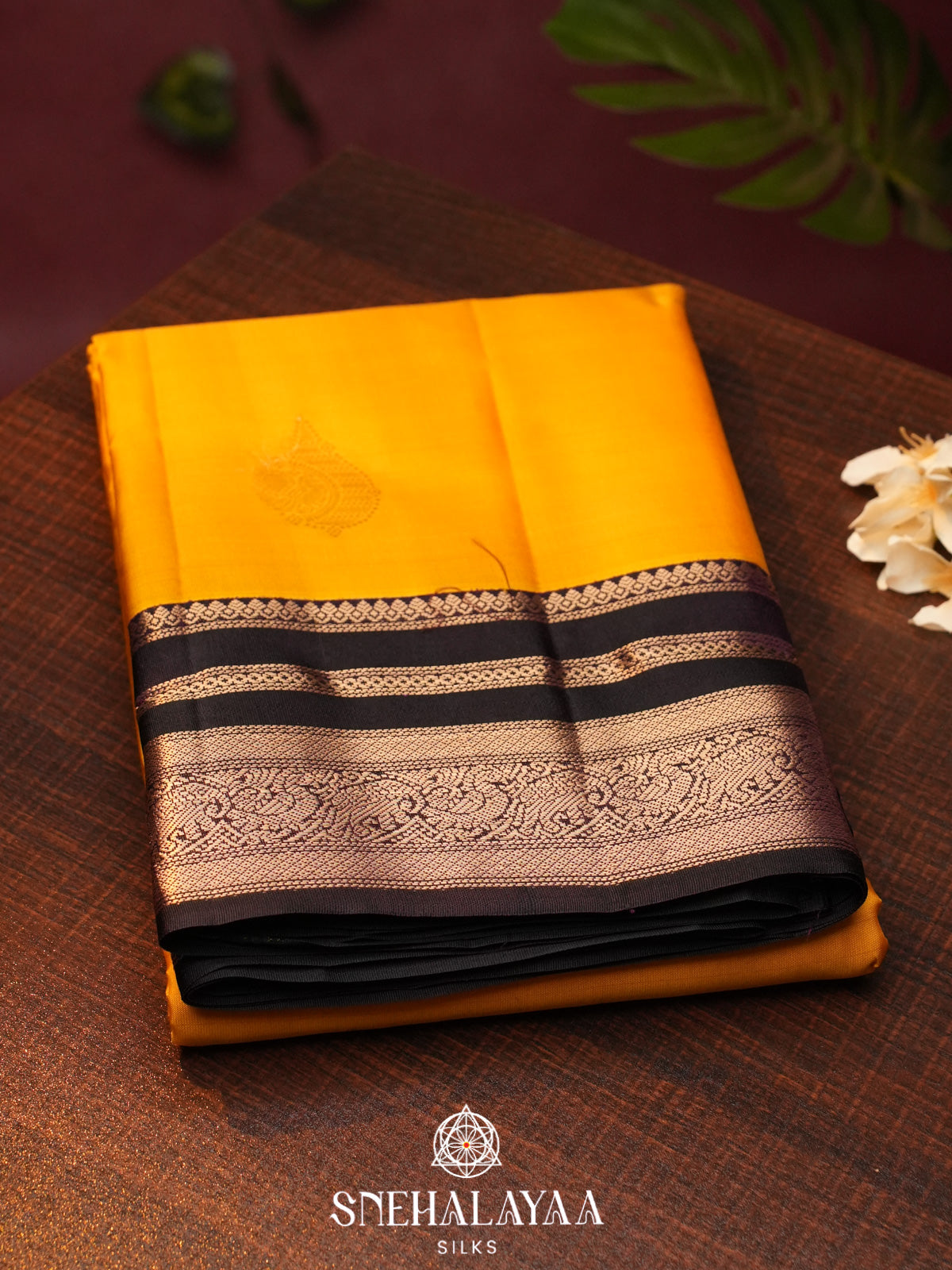 Mango Yellow  Kanjivaram Silk Saree