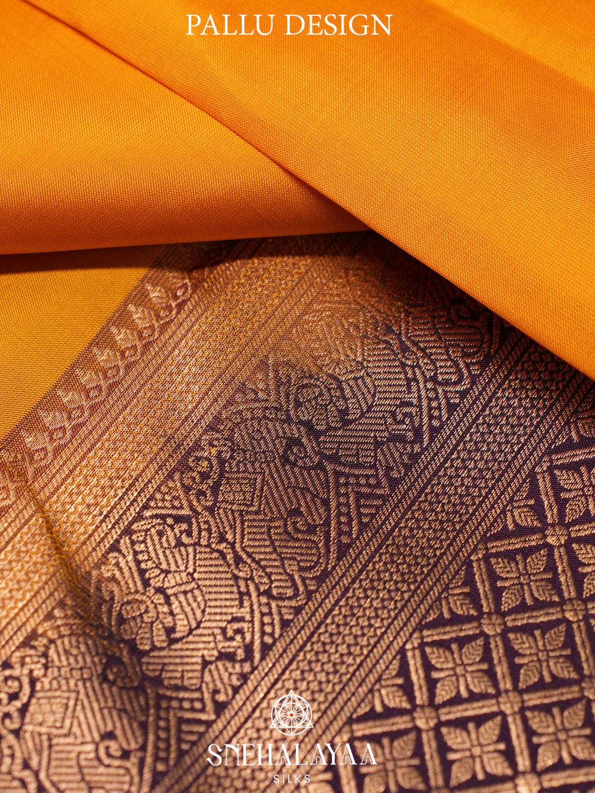 Mango Yellow  Kanjivaram Silk Saree