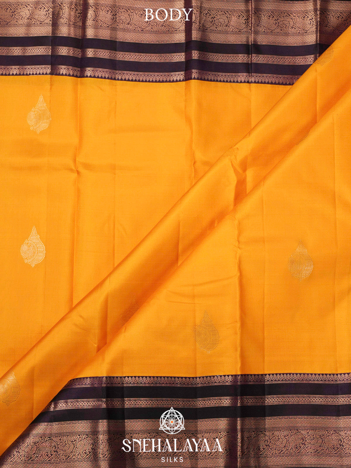 Mango Yellow  Kanjivaram Silk Saree