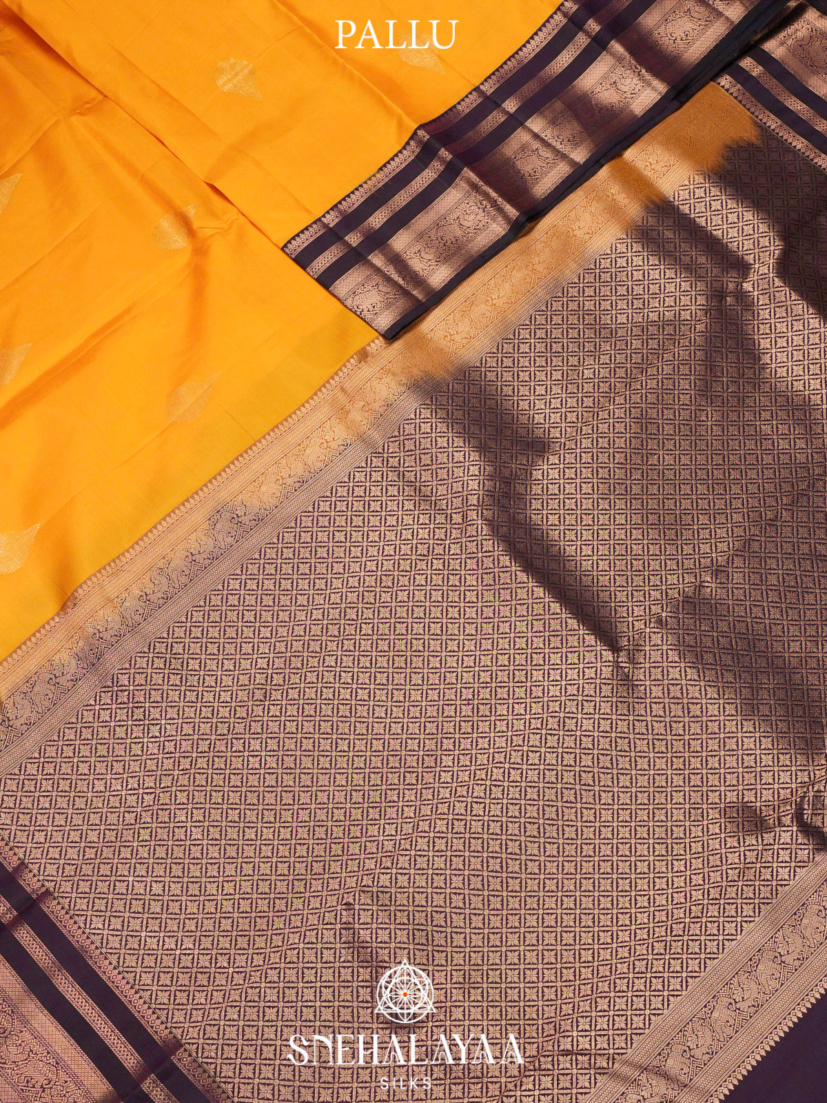 Mango Yellow  Kanjivaram Silk Saree