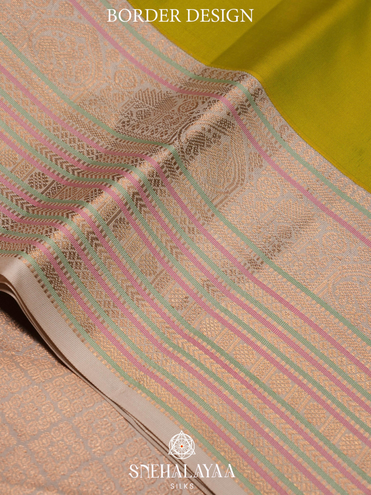 Lime Green  Kanjivaram Silk Saree