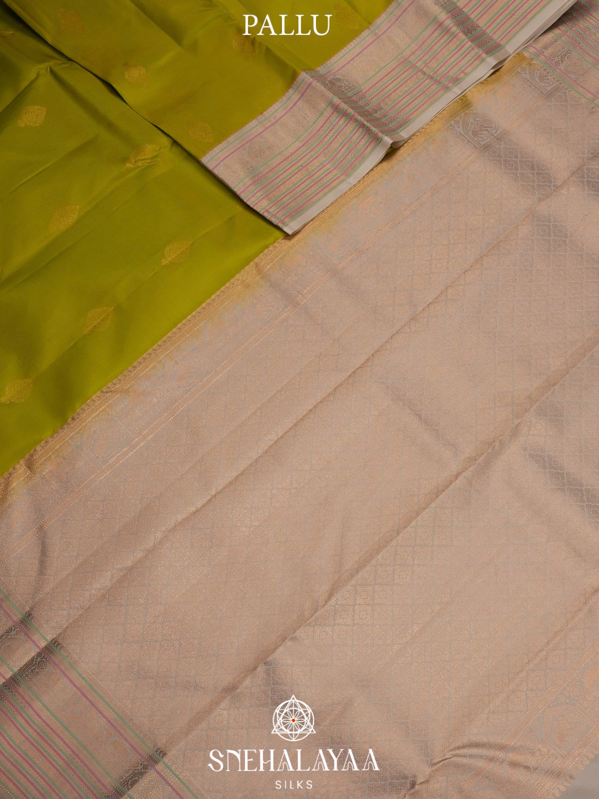 Lime Green  Kanjivaram Silk Saree
