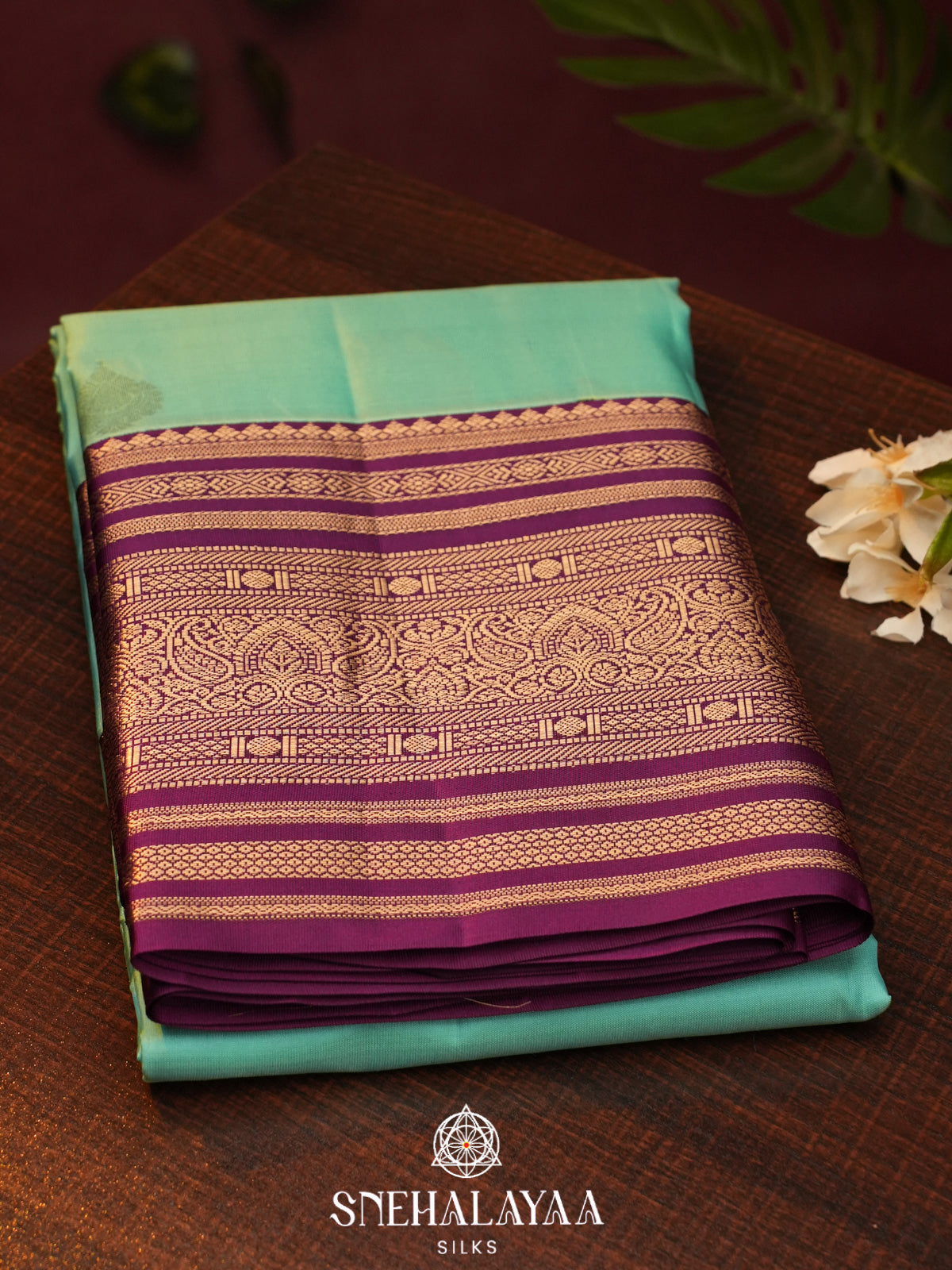 Mint Green  Kanjivaram Silk Saree