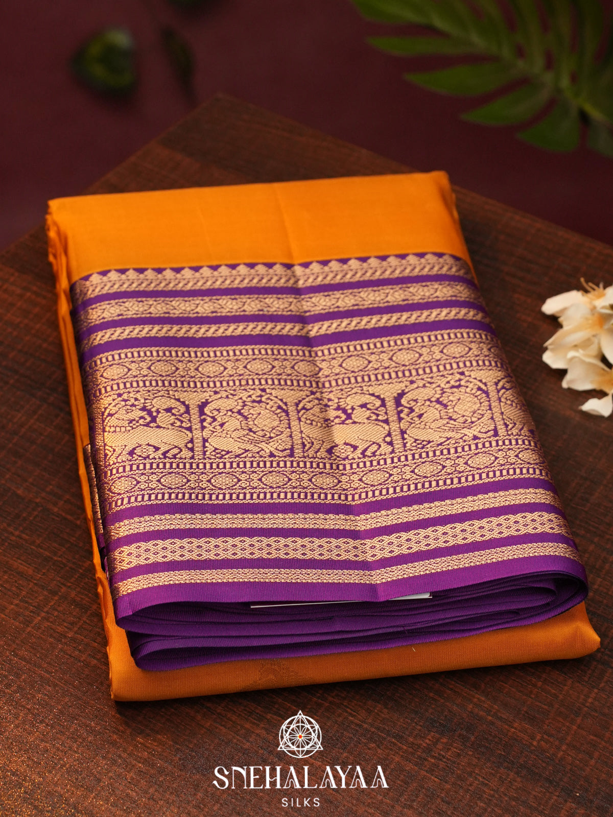 Mango Yellow  Kanjivaram Silk Saree