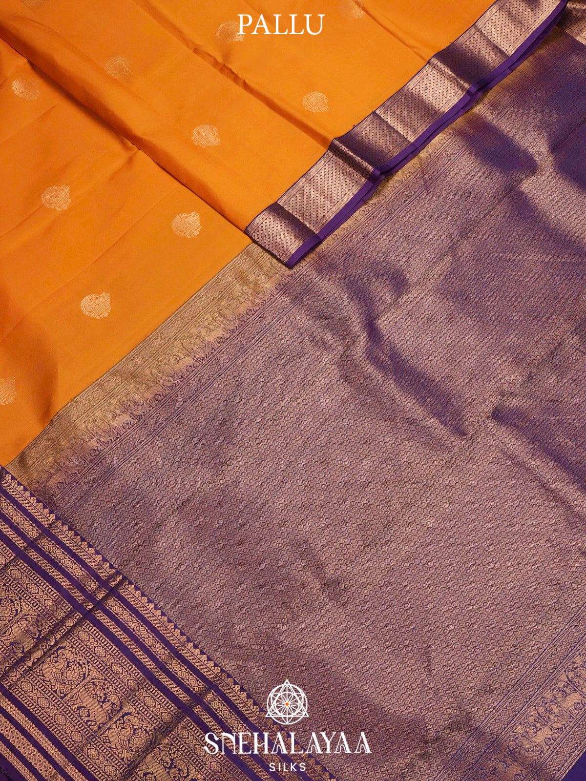 Mango Yellow  Kanjivaram Silk Saree