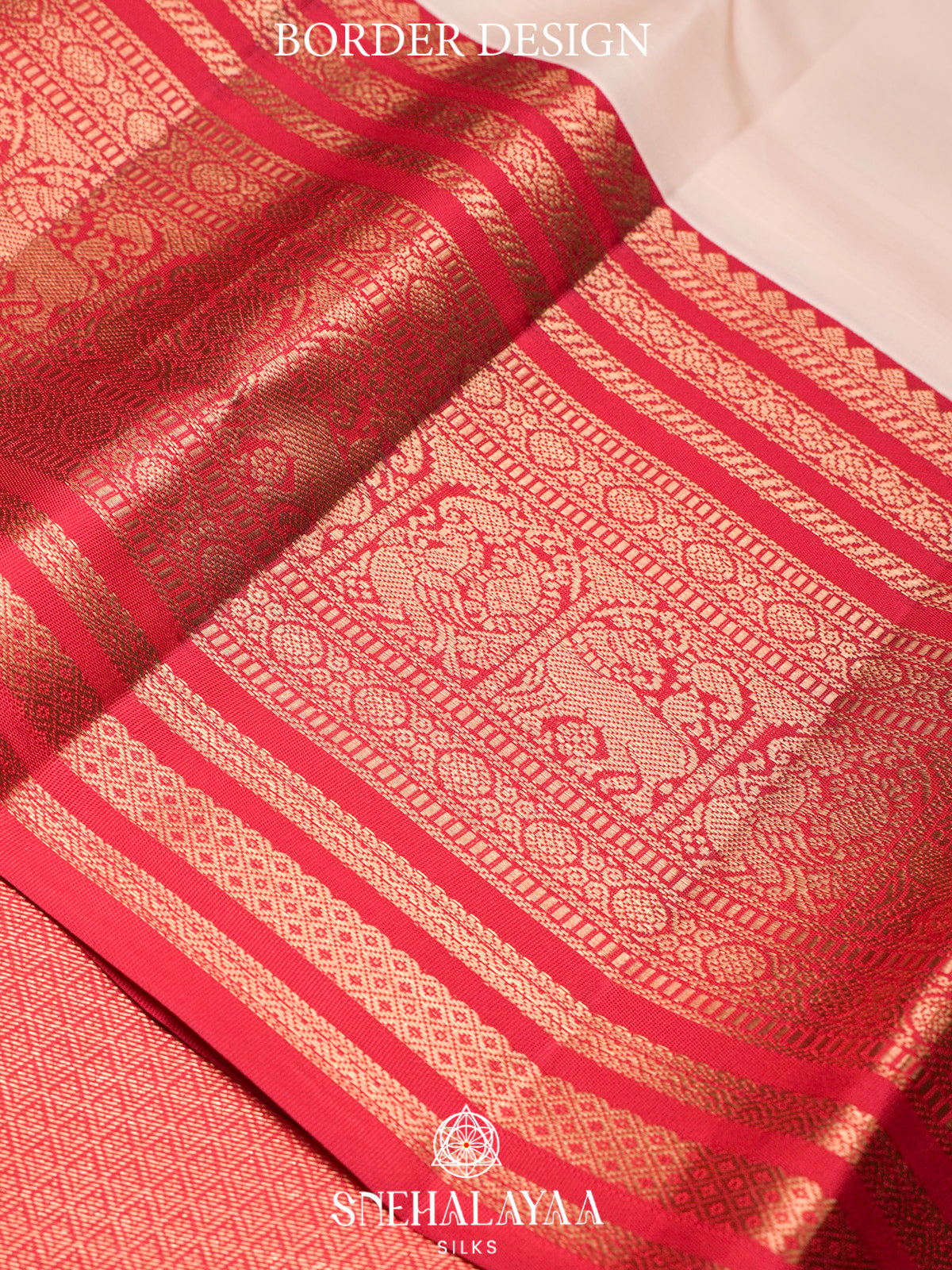 Cream  Kanjivaram Silk Saree