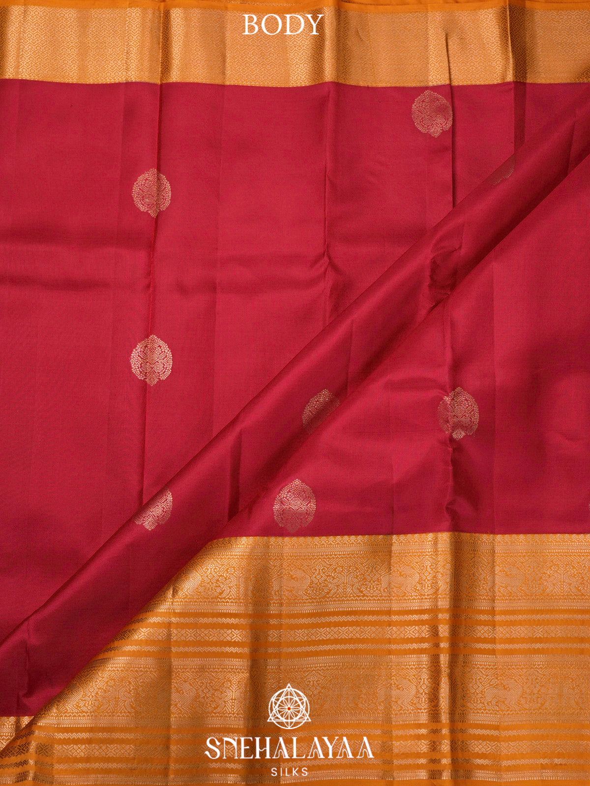 Red  Kanjivaram Silk Saree