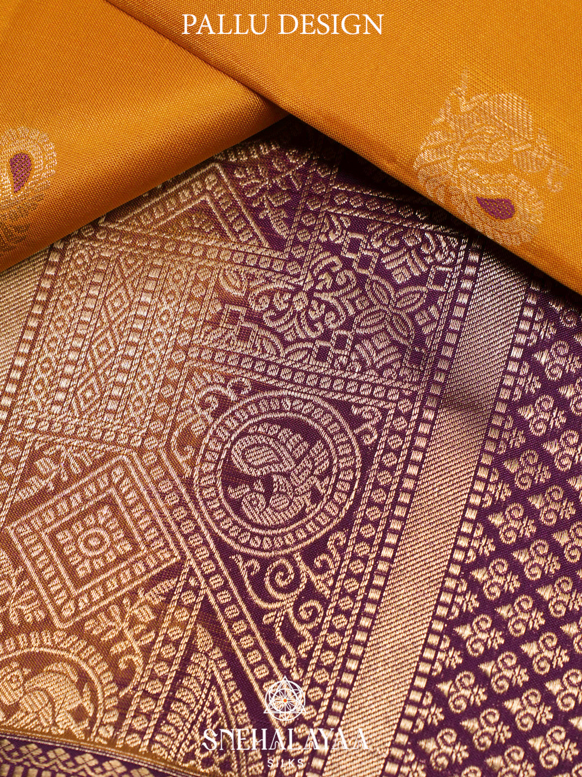 Mango Yellow  Kanjivaram Silk Saree
