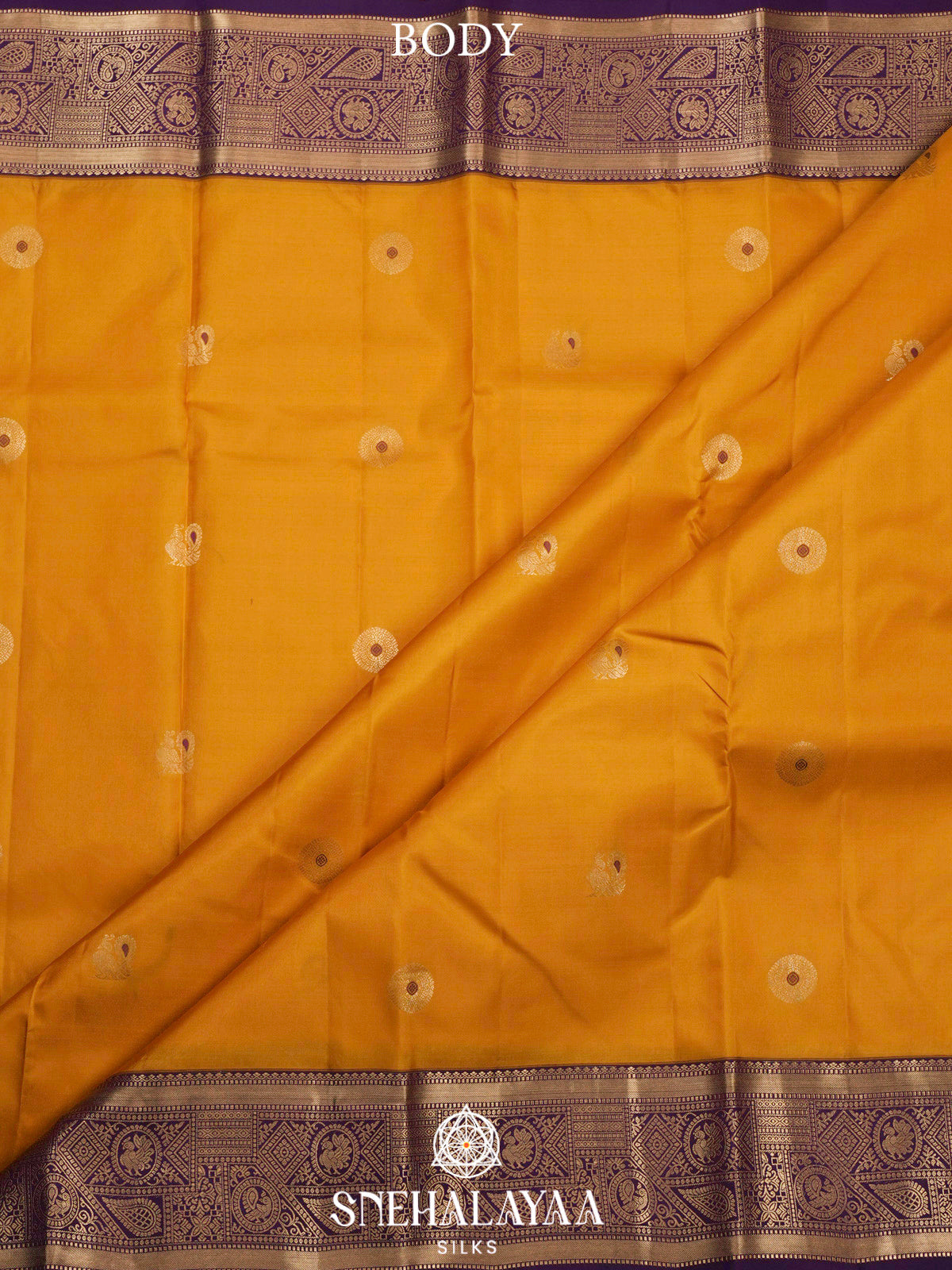 Mango Yellow  Kanjivaram Silk Saree