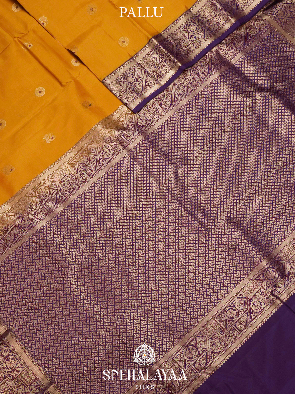Mango Yellow  Kanjivaram Silk Saree