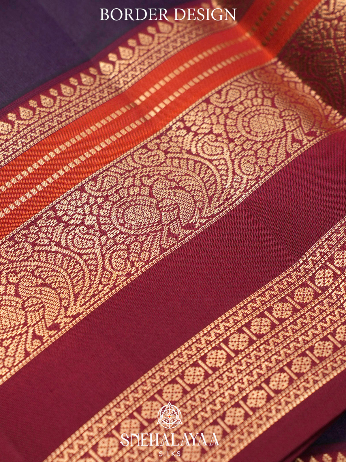 Purple  Kanjivaram Silk Saree