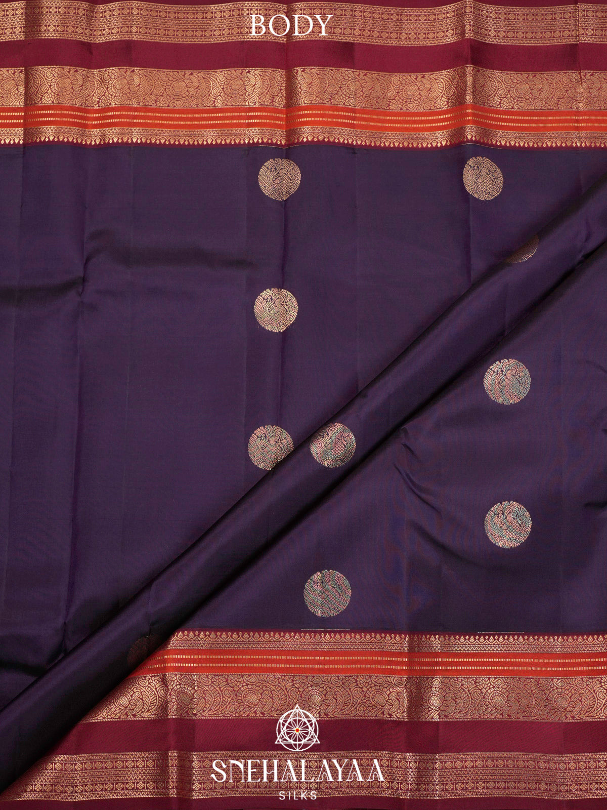 Purple  Kanjivaram Silk Saree
