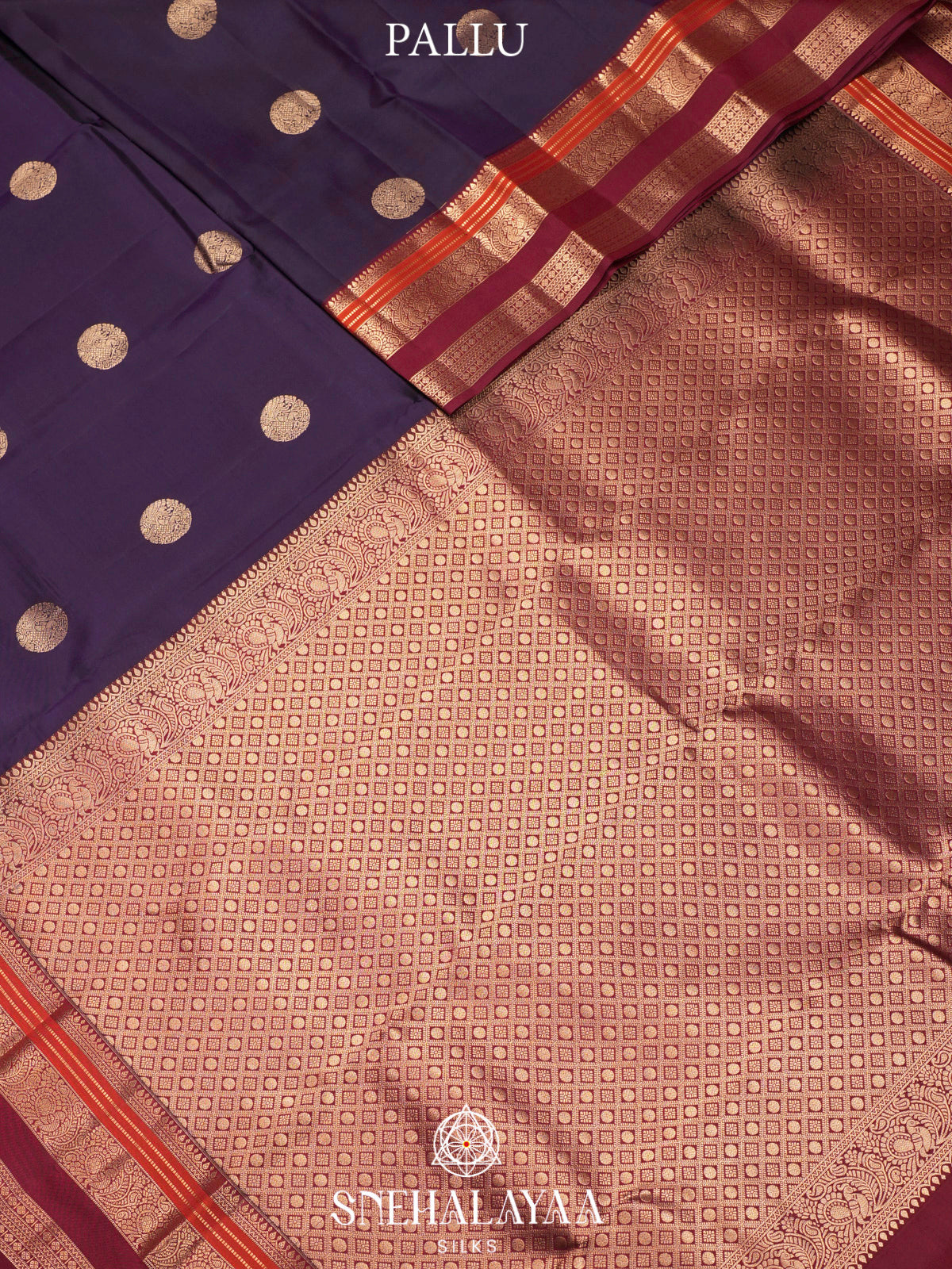 Purple  Kanjivaram Silk Saree