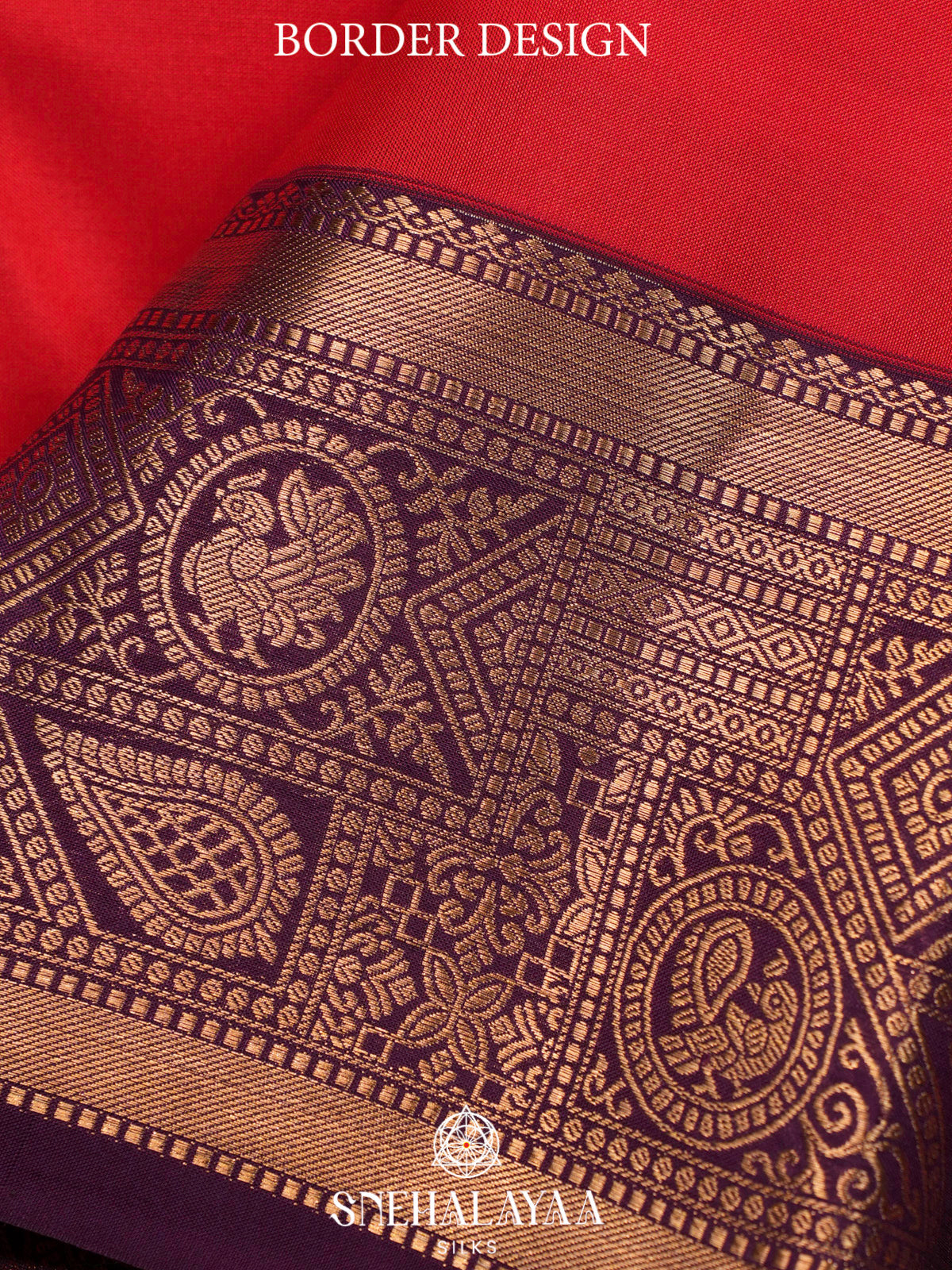 Red  Kanjivaram Silk Saree