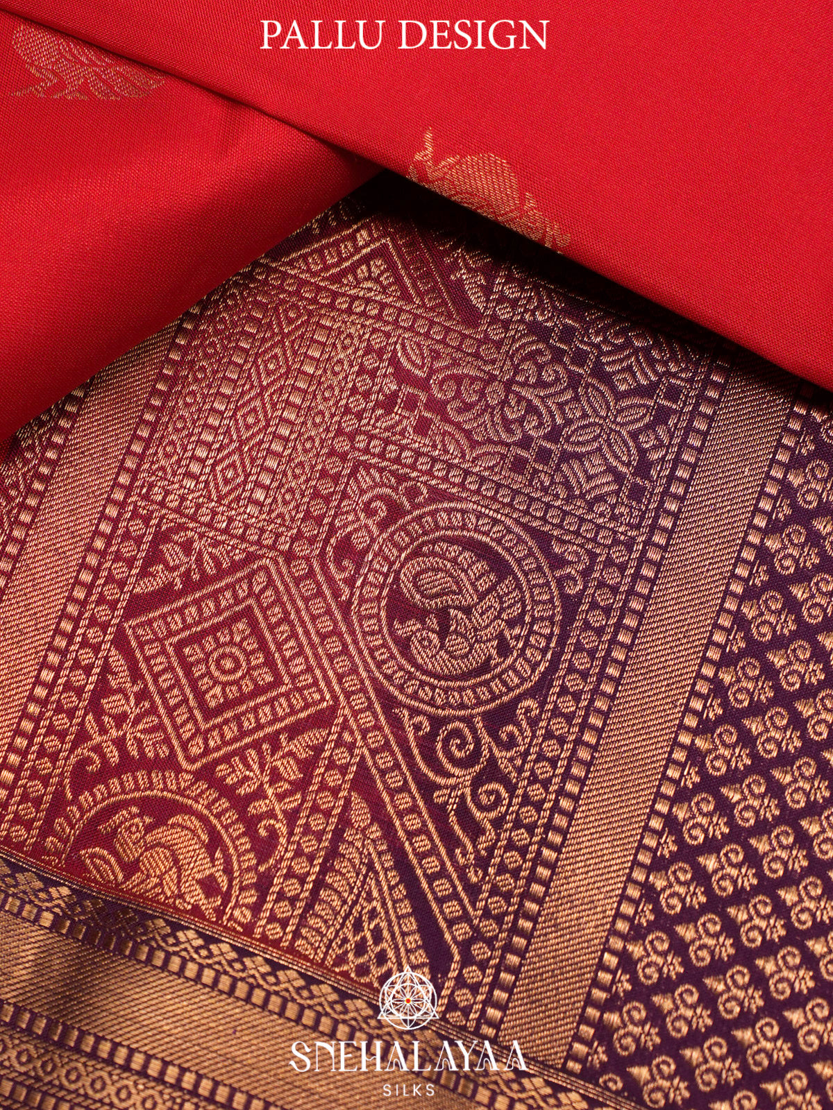 Red  Kanjivaram Silk Saree