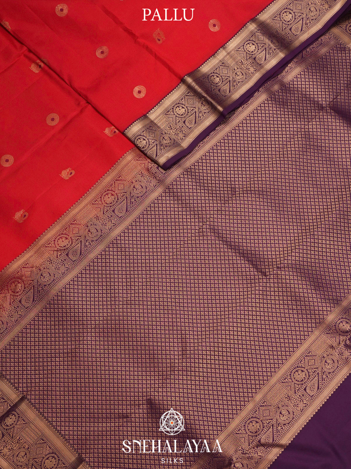 Red  Kanjivaram Silk Saree